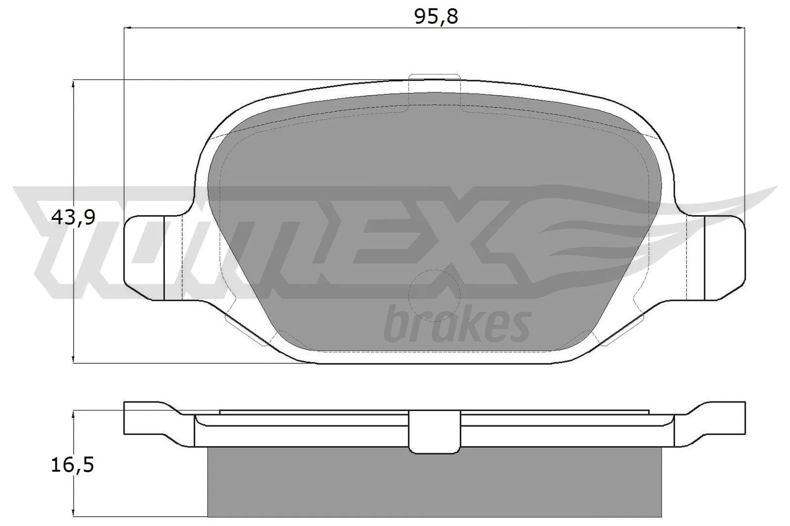 Brake Pad Set, disc brake TX 12-70