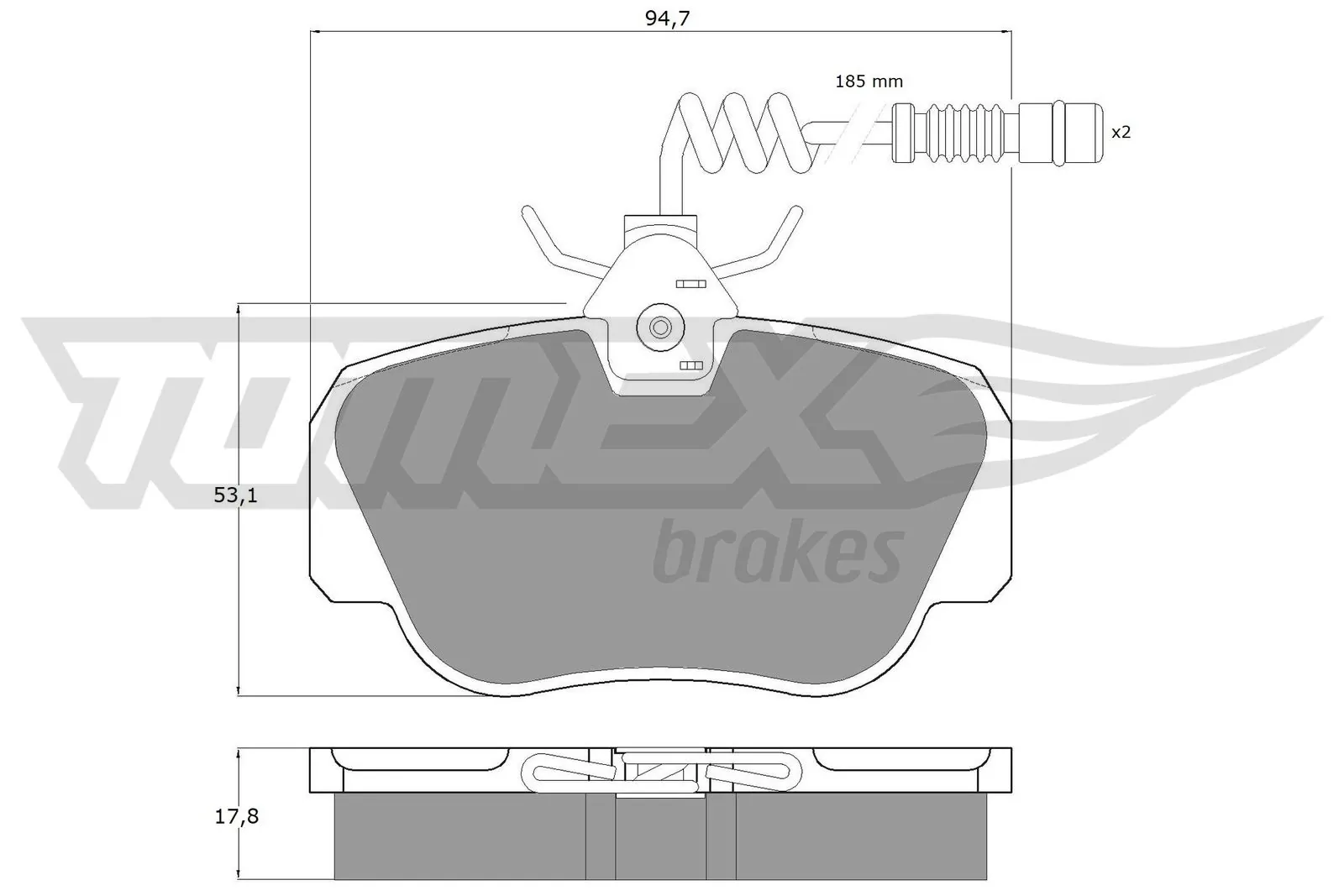 Brake Pad Set, disc brake TX 10-381