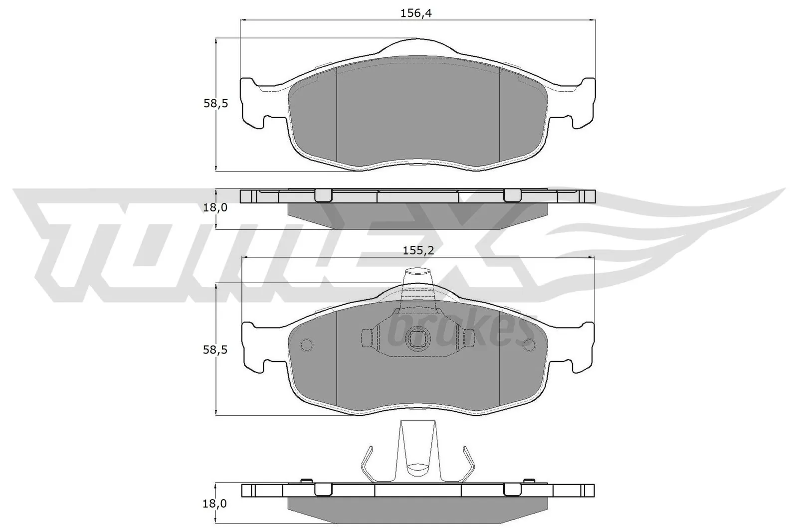 Brake Pad Set, disc brake TX 11-19