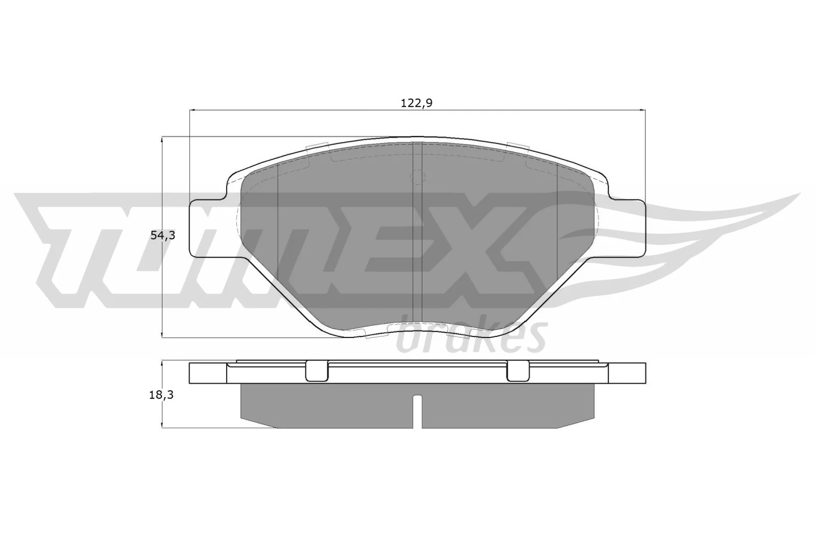 Brake Pad Set, disc brake TX 13-53
