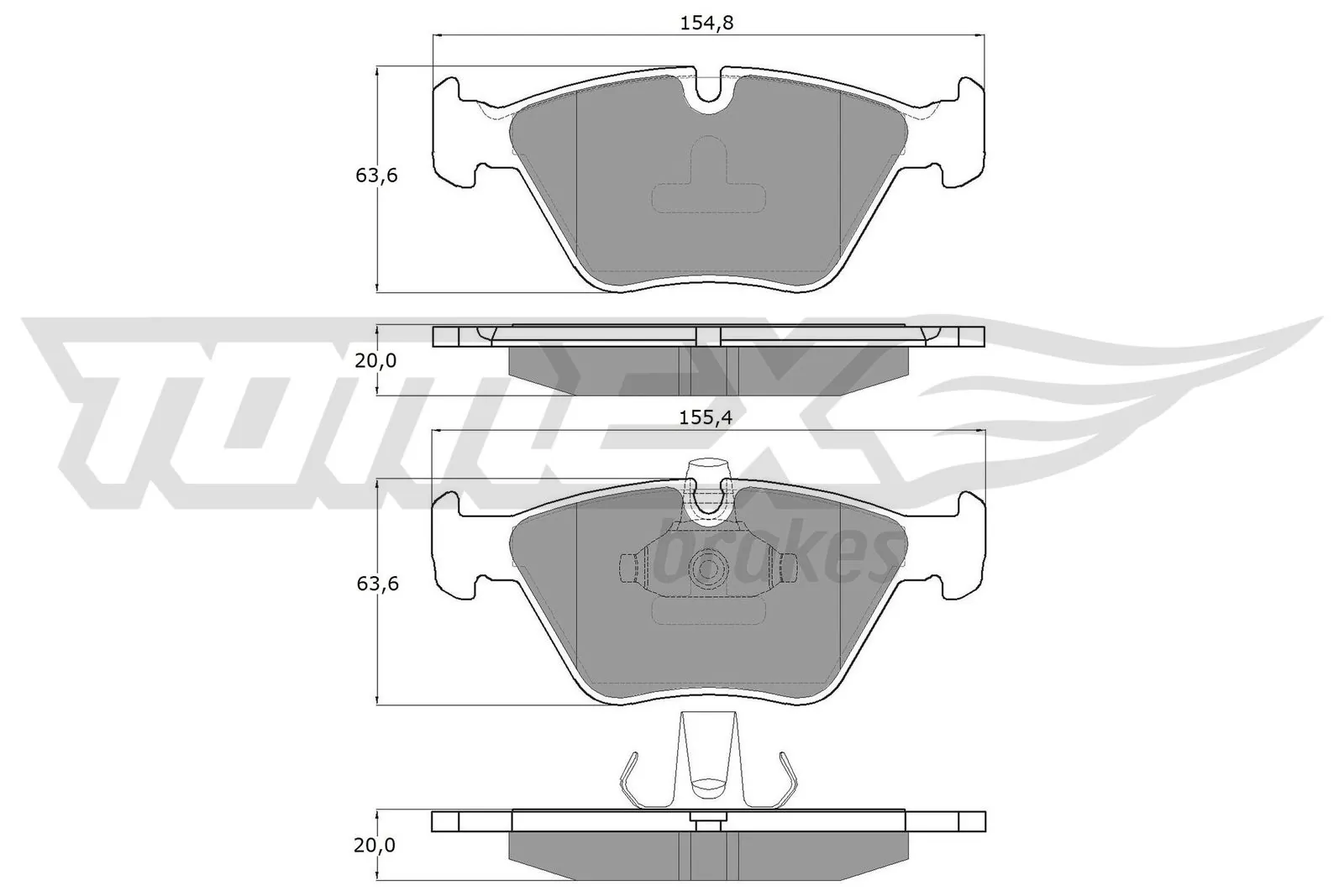 Brake Pad Set, disc brake TX 13-18