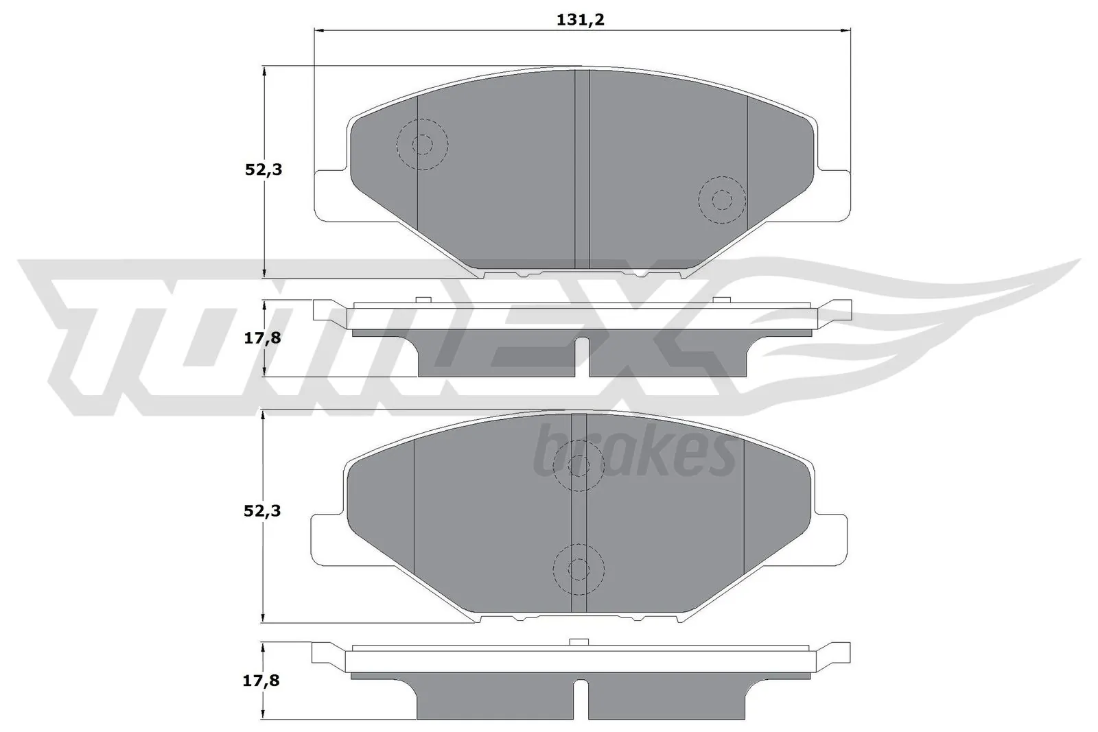 Brake Pad Set, disc brake TX 16-98
