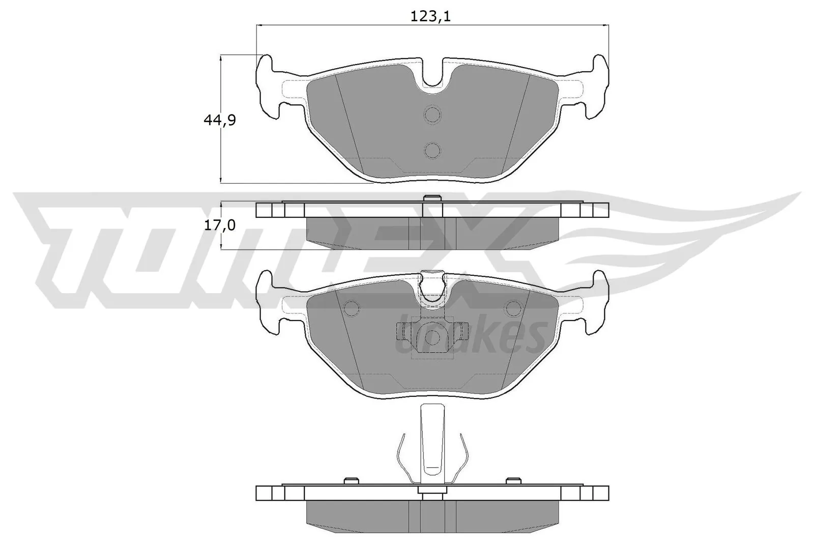 Brake Pad Set, disc brake TX 13-17