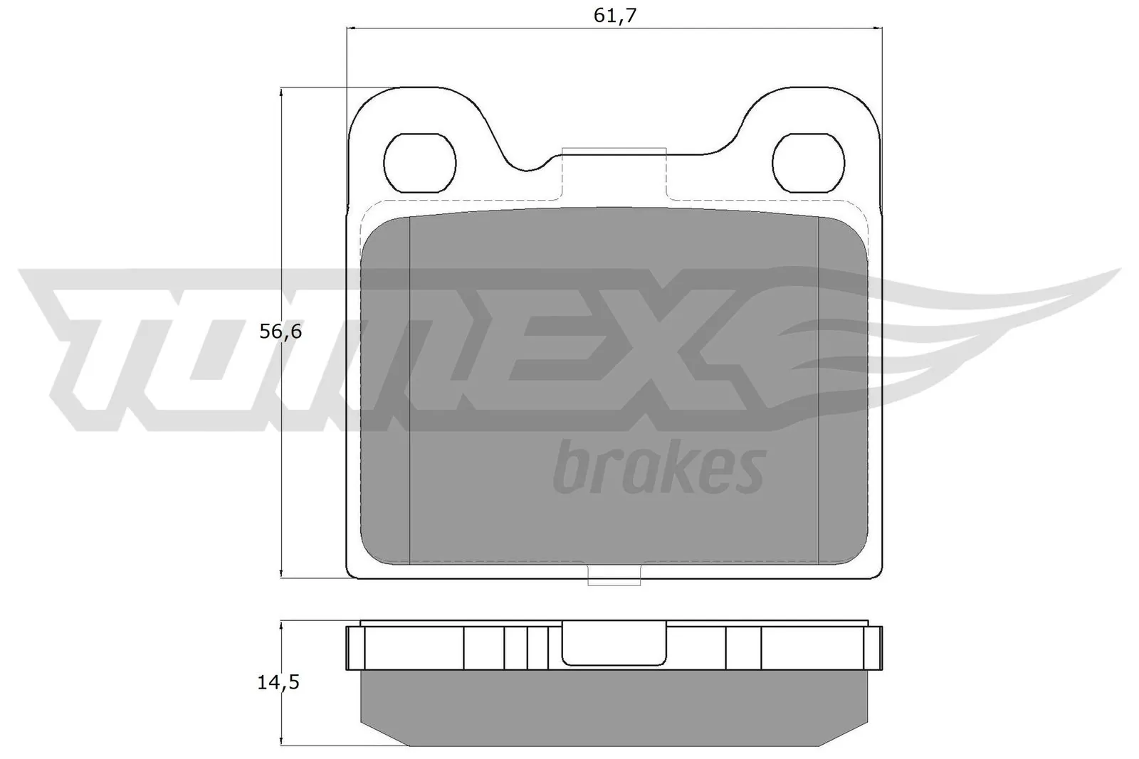 Brake Pad Set, disc brake TX 15-06