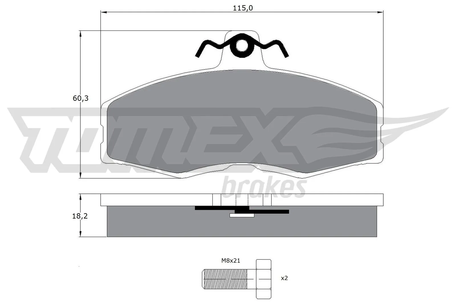 Brake Pad Set, disc brake TX 10-27