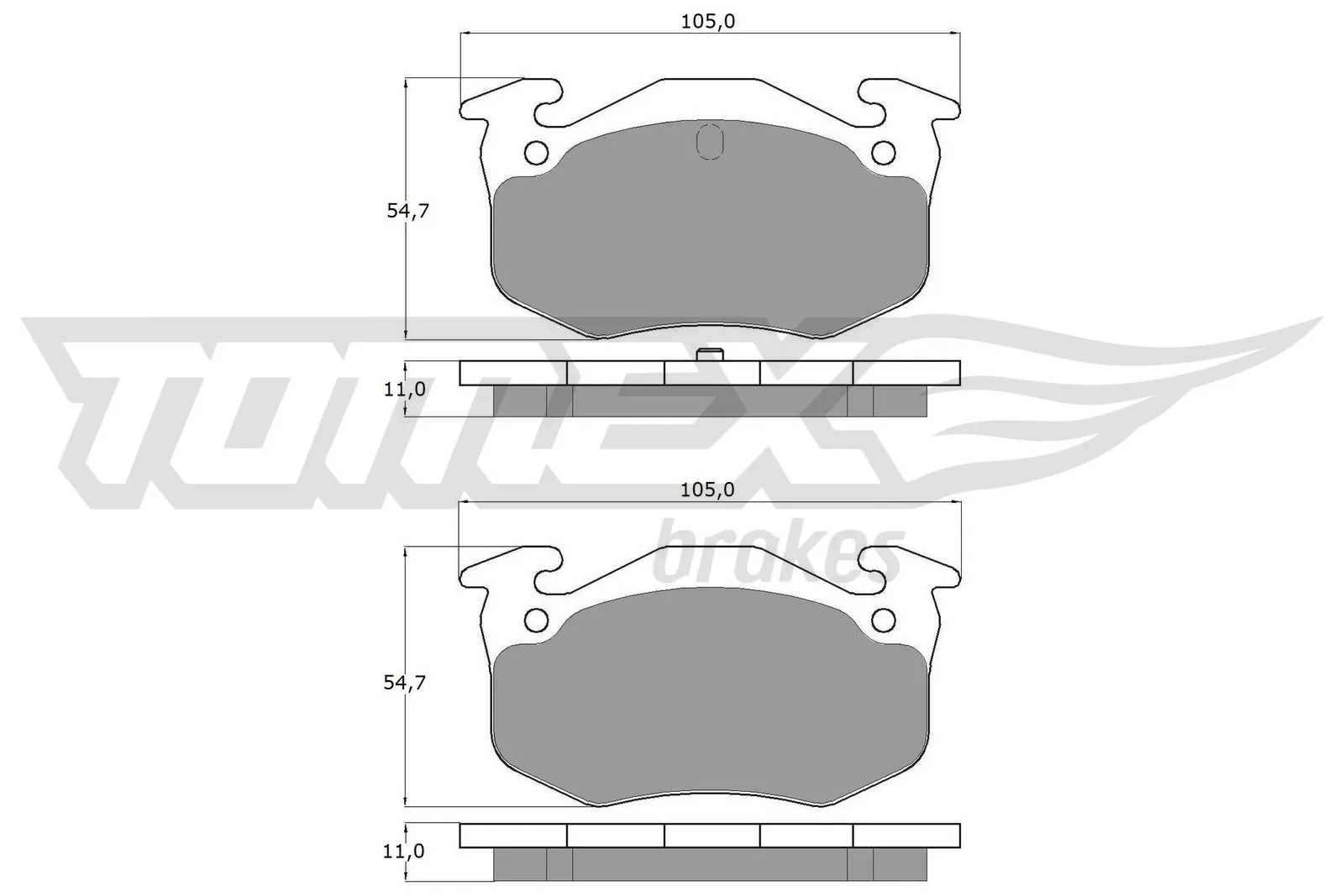 Brake Pad Set, disc brake TX 10-502