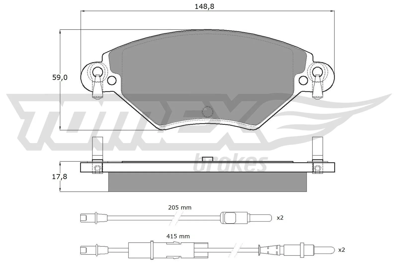Brake Pad Set, disc brake TX 13-31