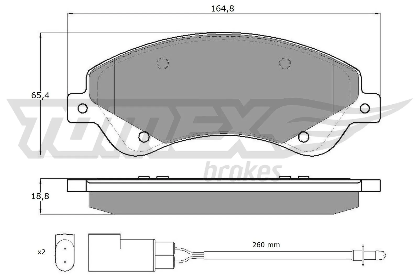Brake Pad Set, disc brake TX 14-79