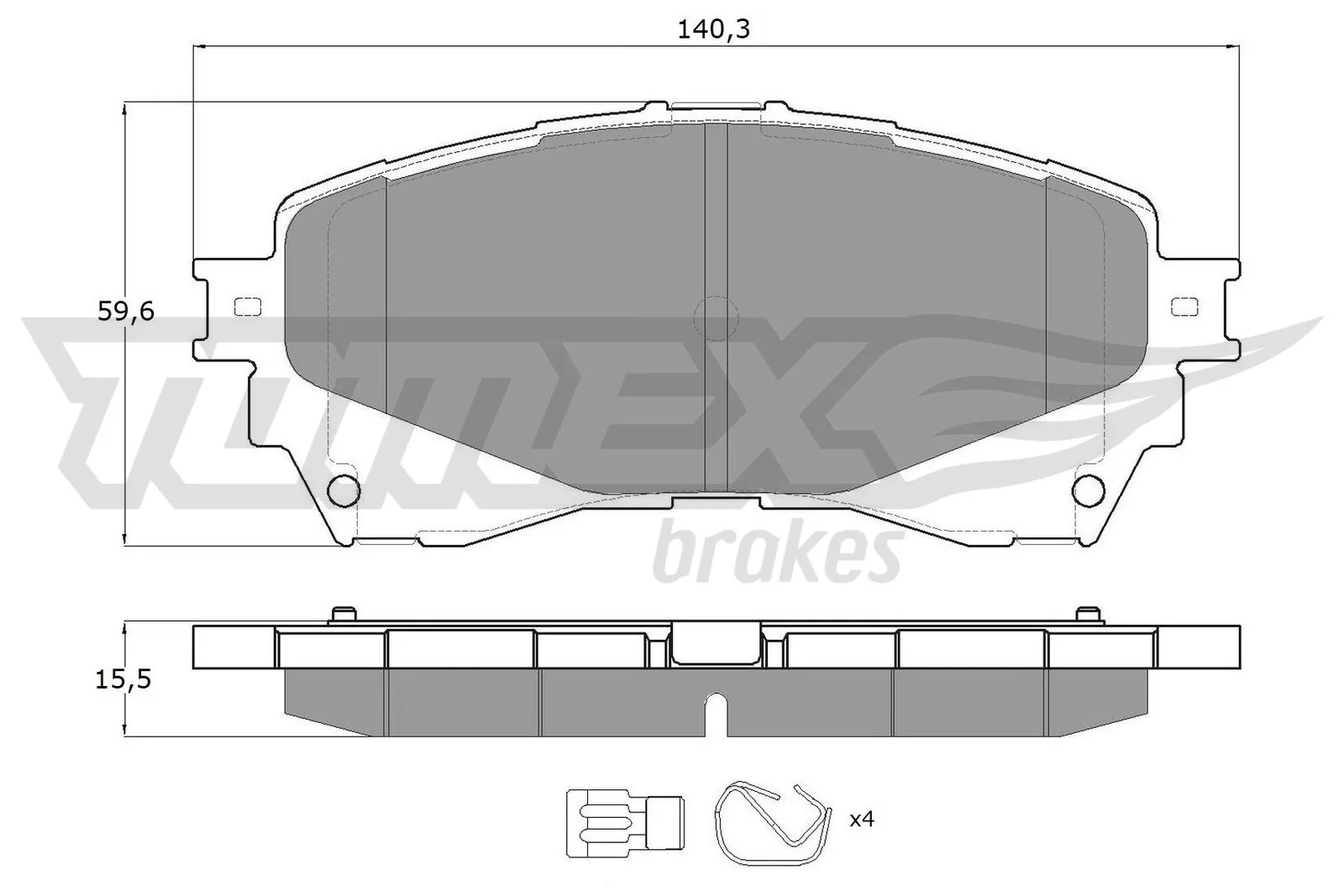 Brake Pad Set, disc brake TX 17-41