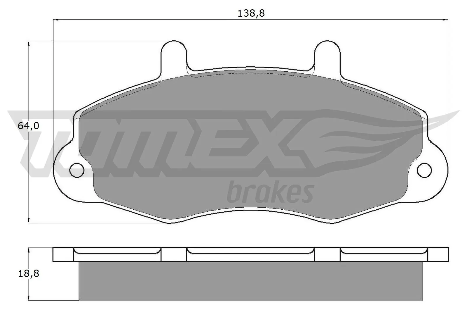 Brake Pad Set, disc brake TX 10-66