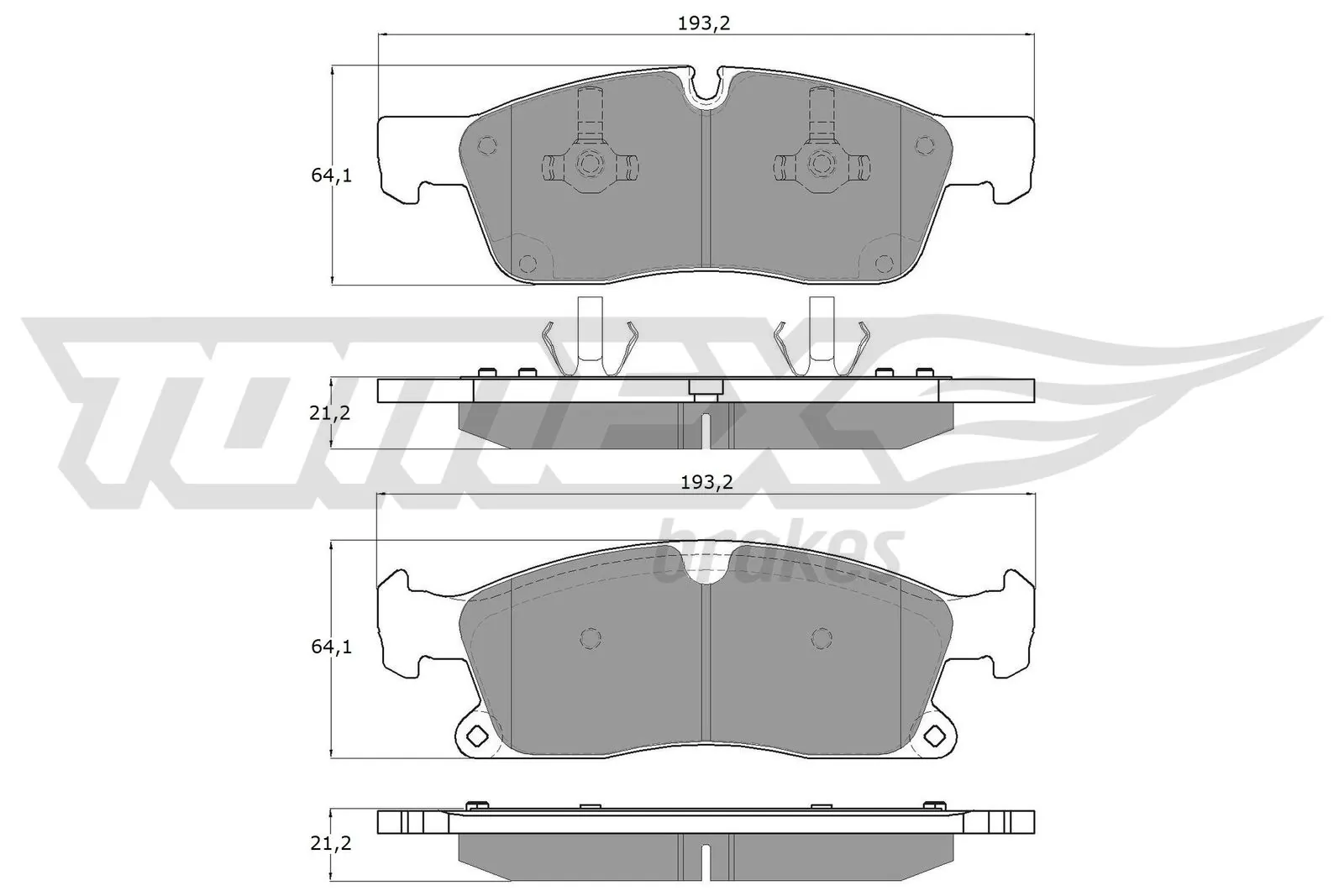 Brake Pad Set, disc brake TX 19-28