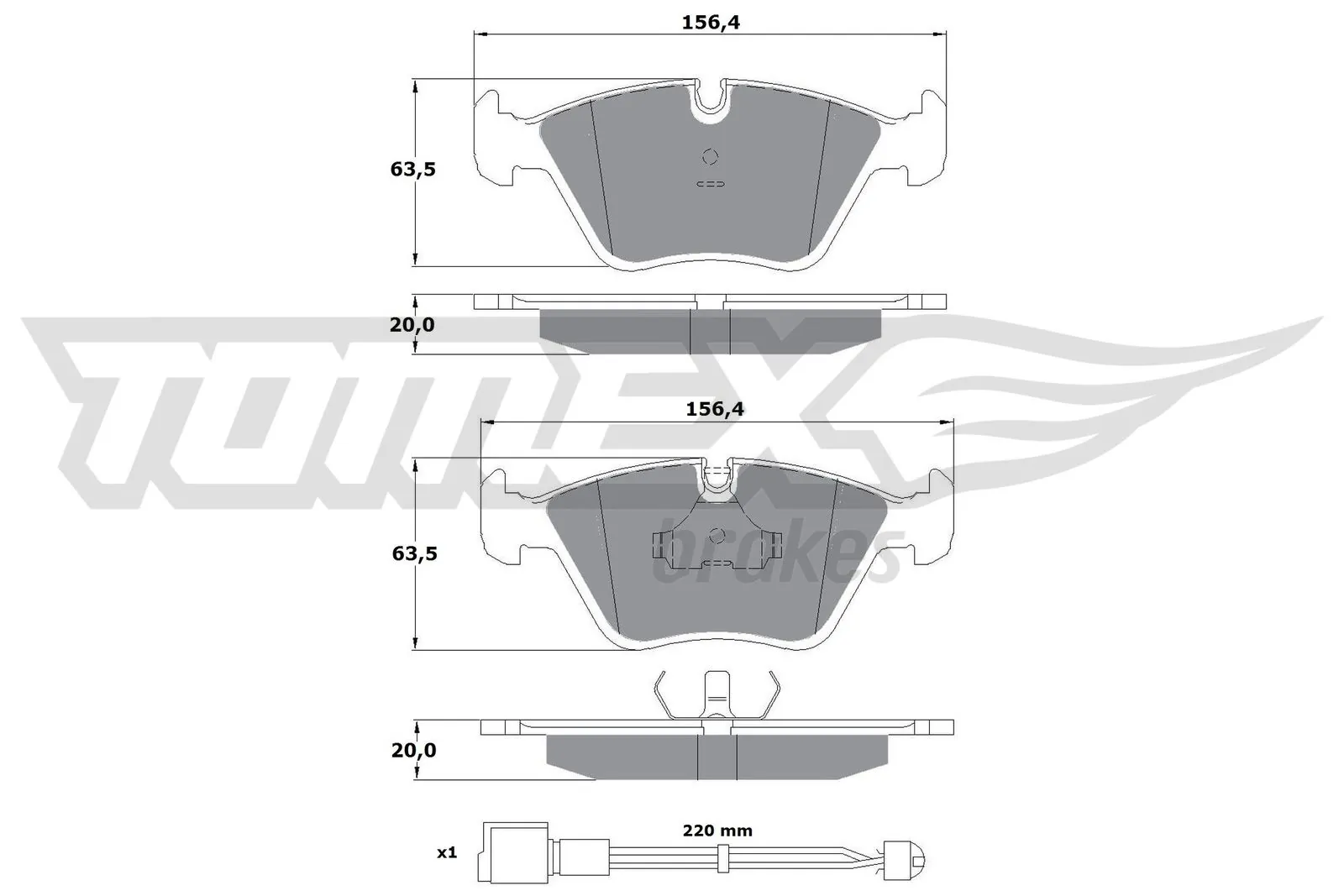 Brake Pad Set, disc brake TX 10-691