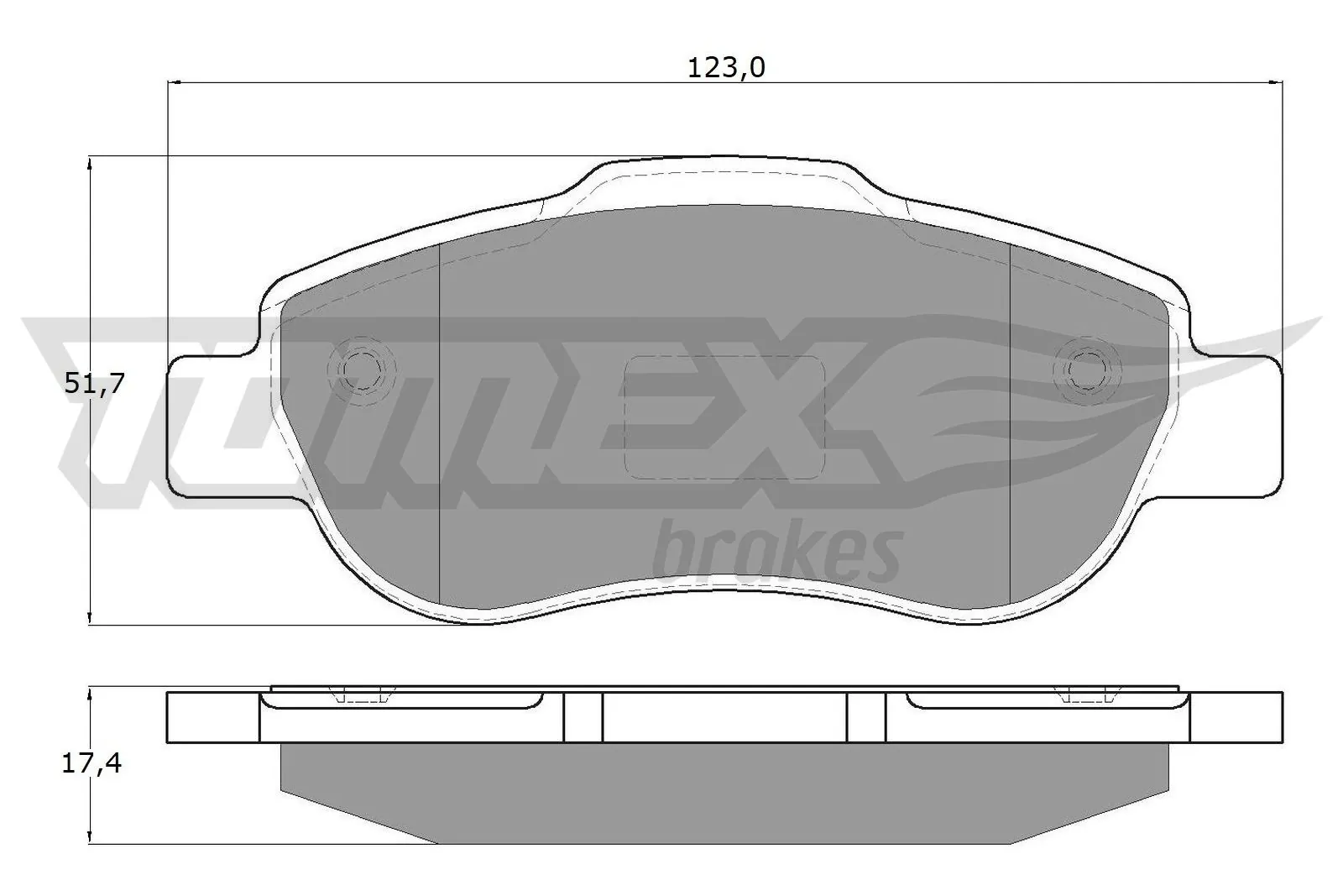 Brake Pad Set, disc brake TX 14-43