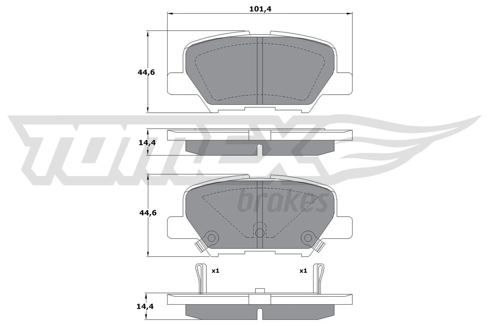 Brake Pad Set, disc brake TX 17-30