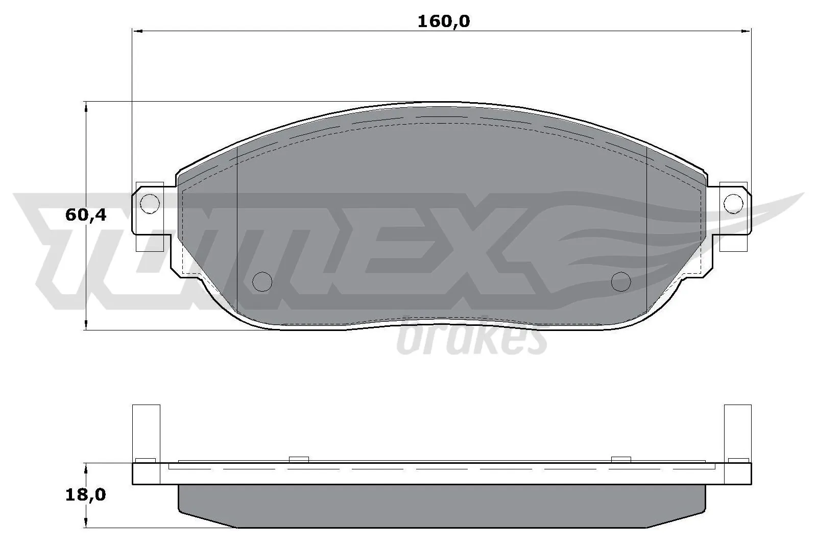 Brake Pad Set, disc brake TX 17-04