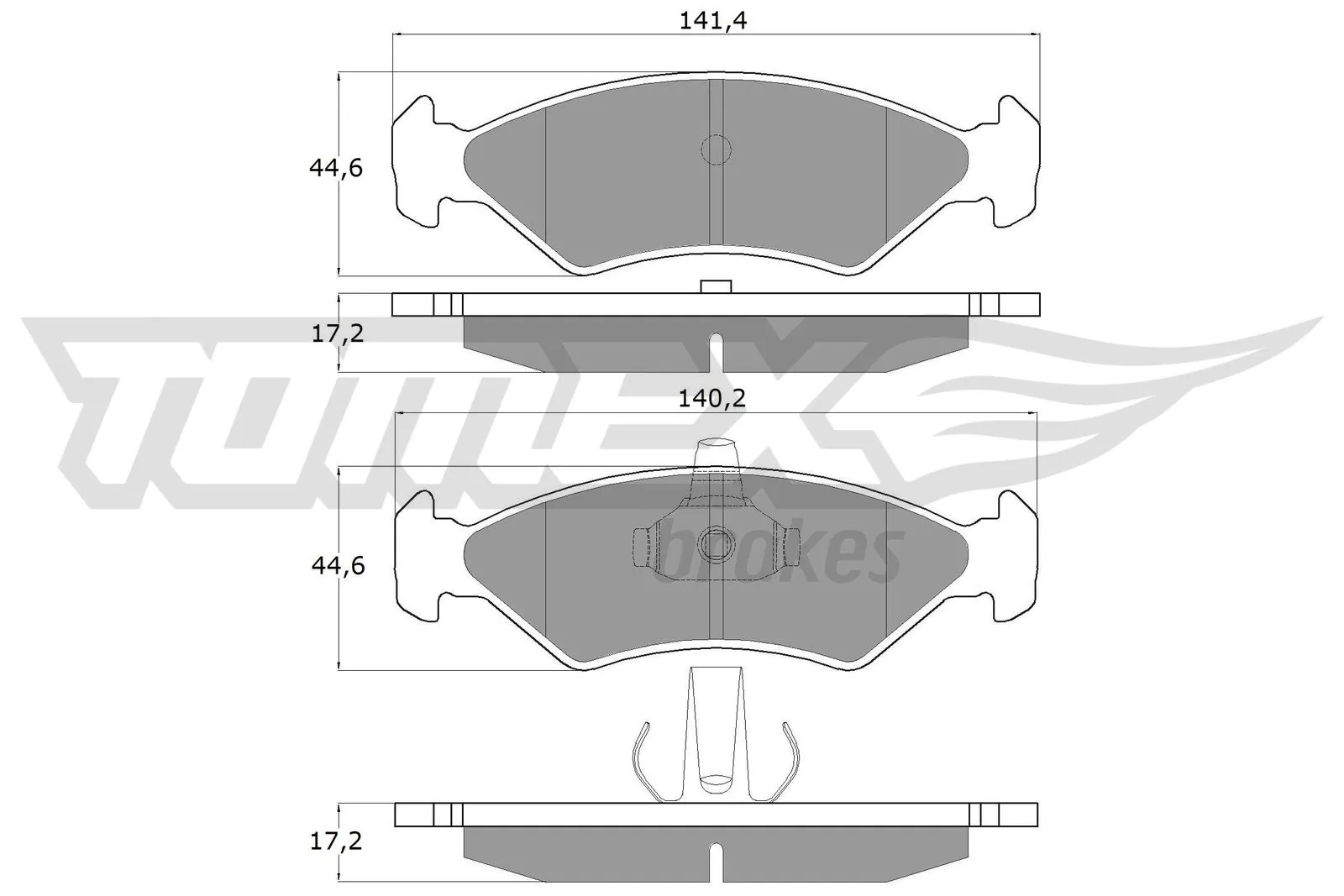 Brake Pad Set, disc brake TX 12-54