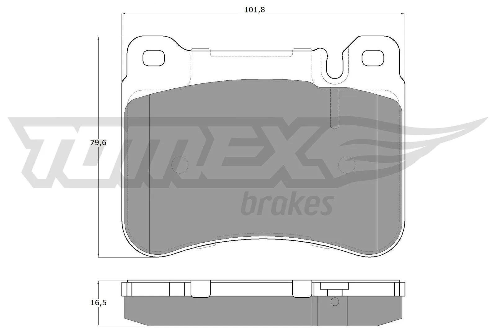 Brake Pad Set, disc brake TX 16-20
