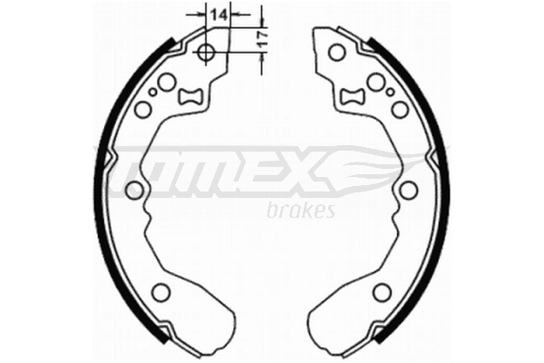 Brake Shoe Set TX 21-78