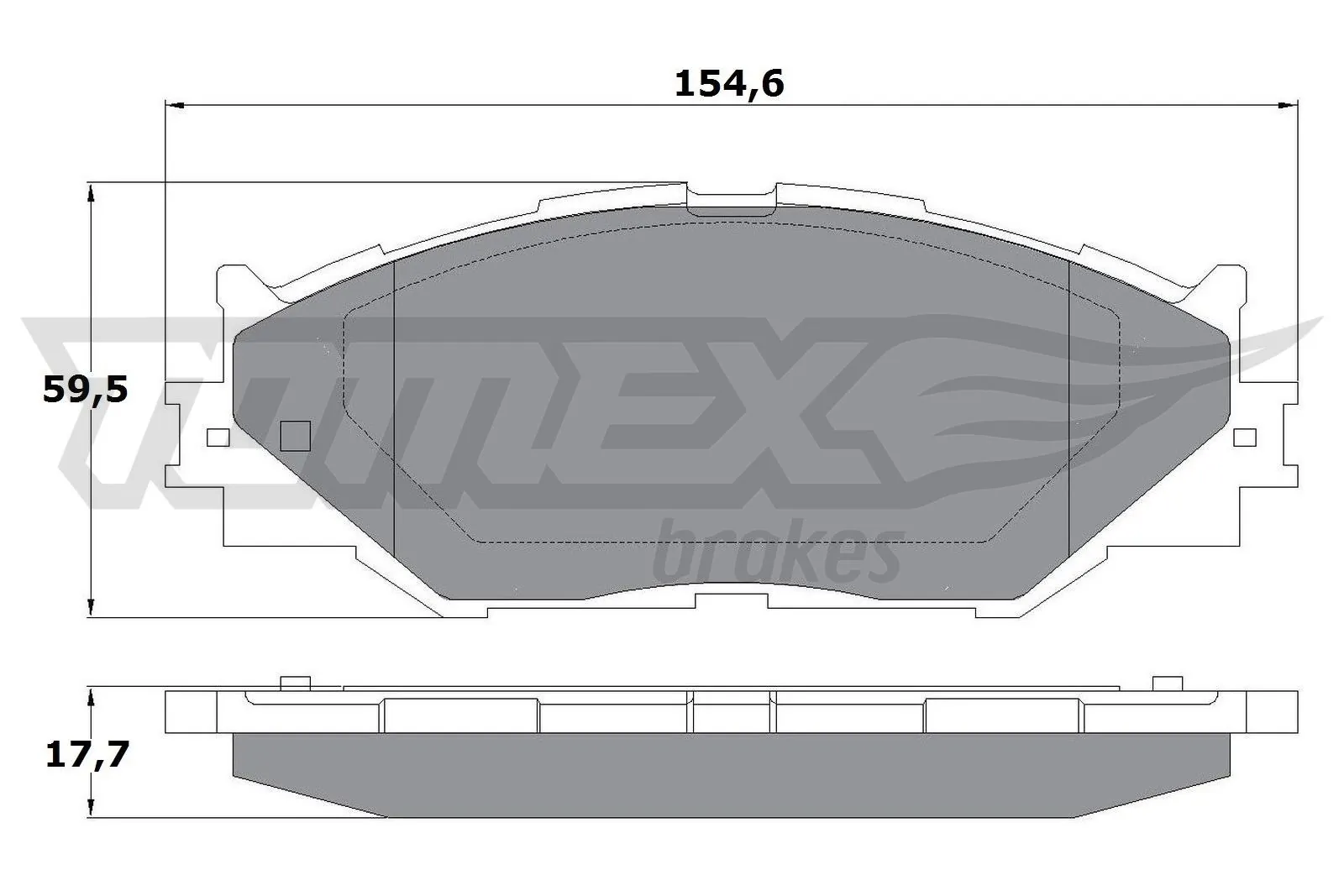 Brake Pad Set, disc brake TX 17-62