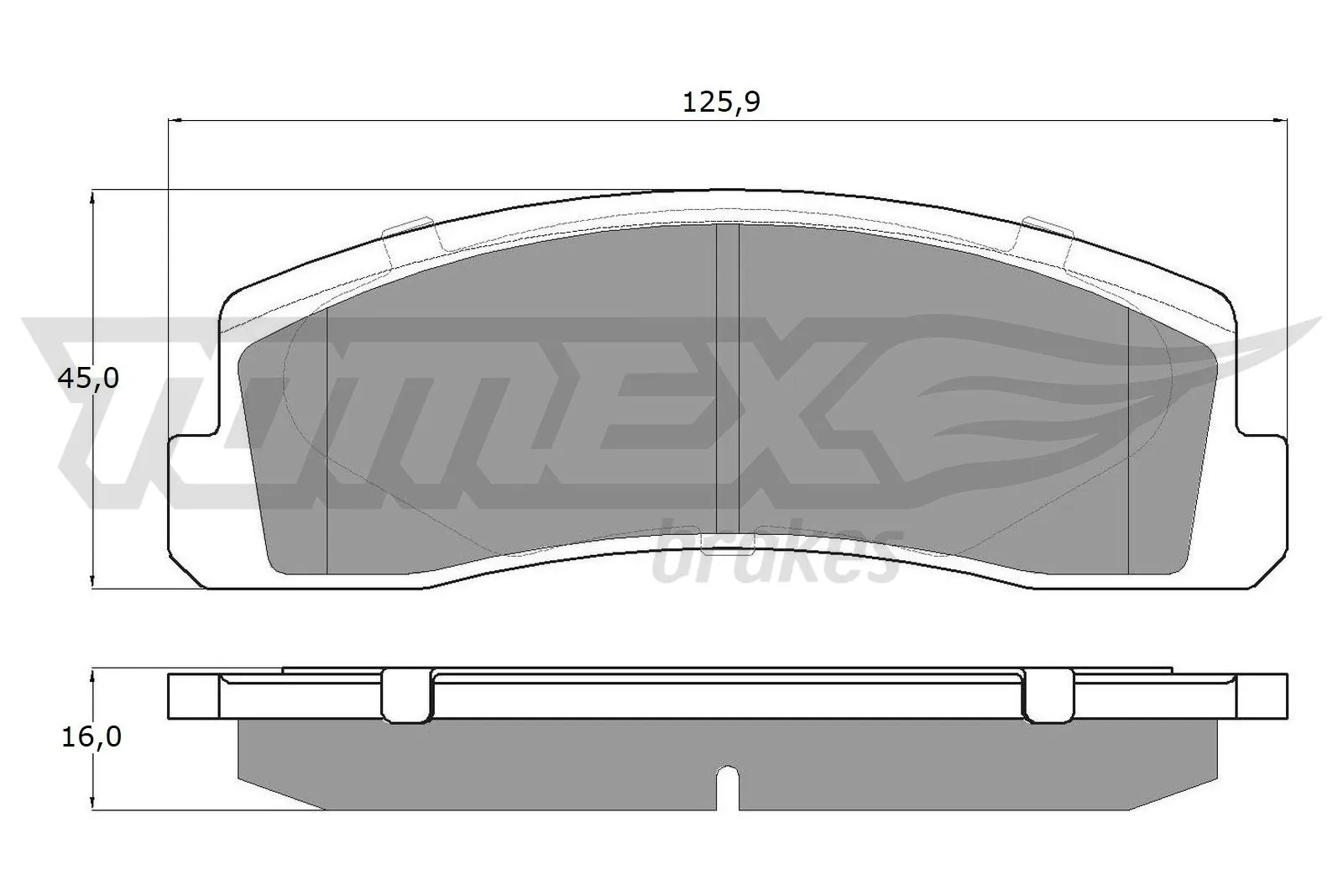 Brake Pad Set, disc brake TX 12-16