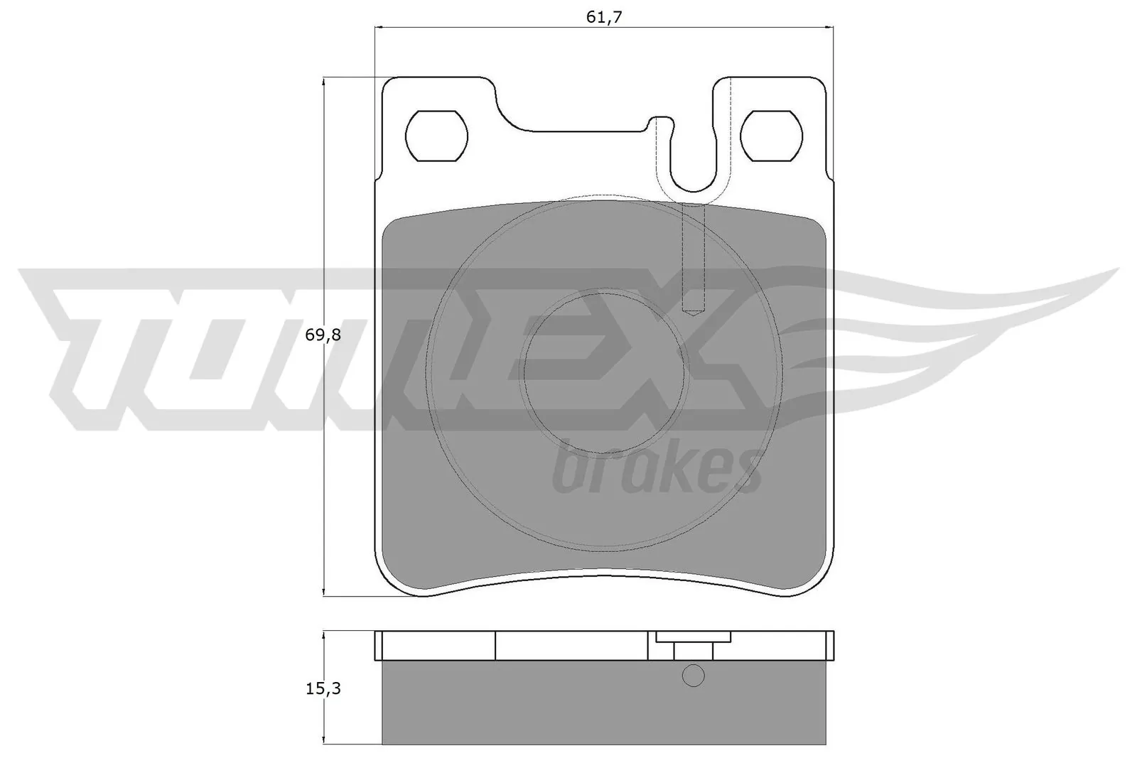 Brake Pad Set, disc brake TX 12-73