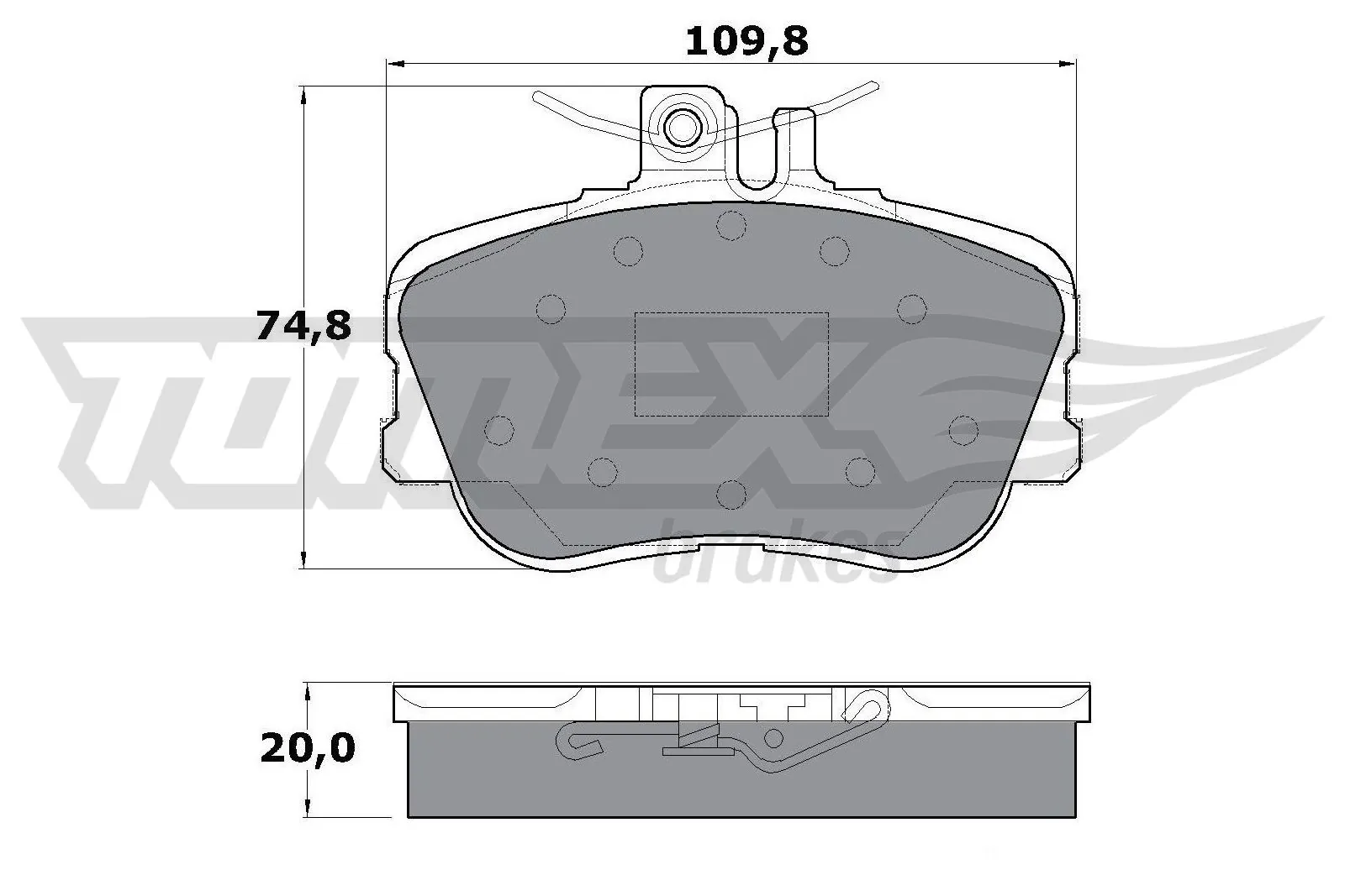 Brake Pad Set, disc brake TX 11-46