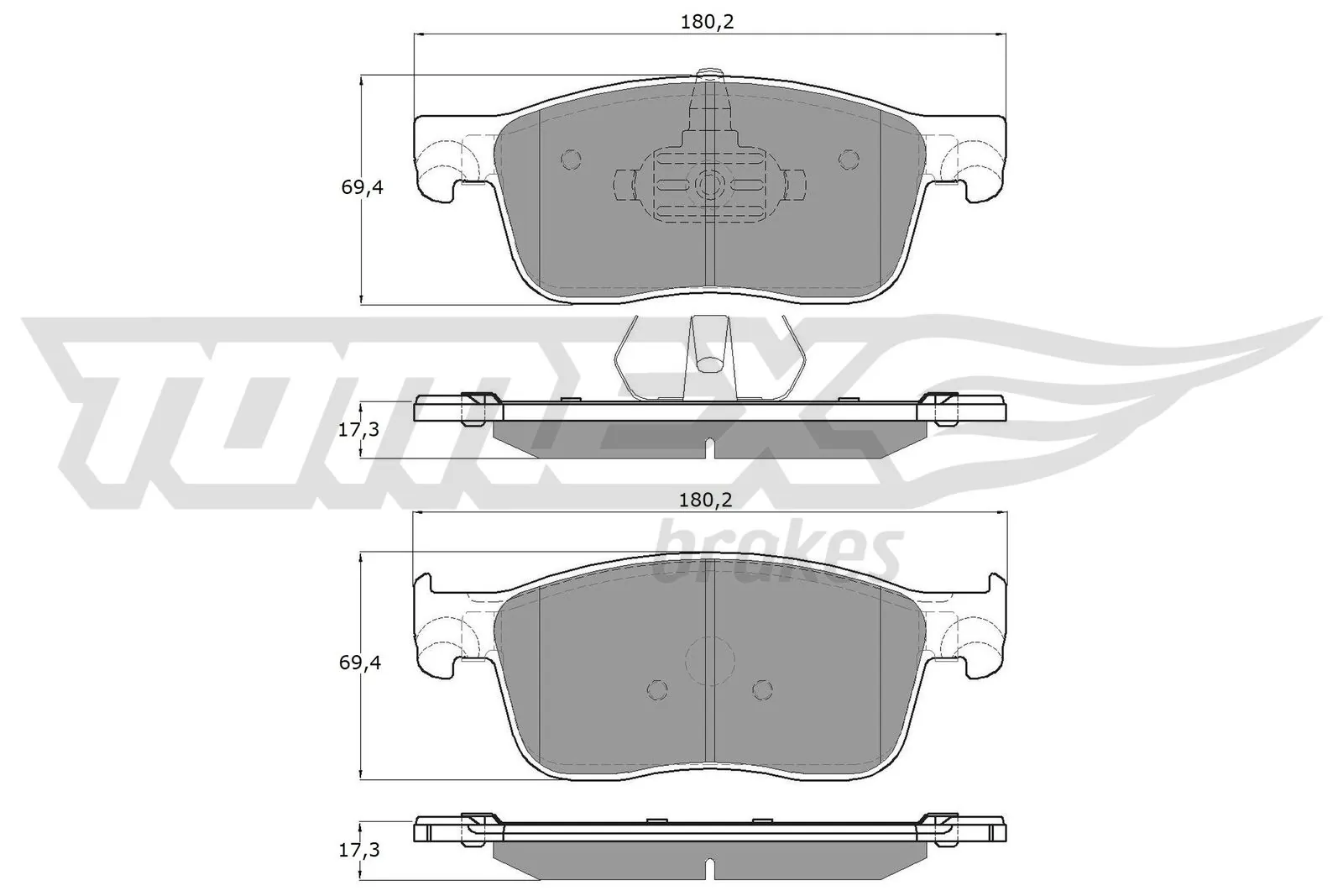 Brake Pad Set, disc brake TX 18-63