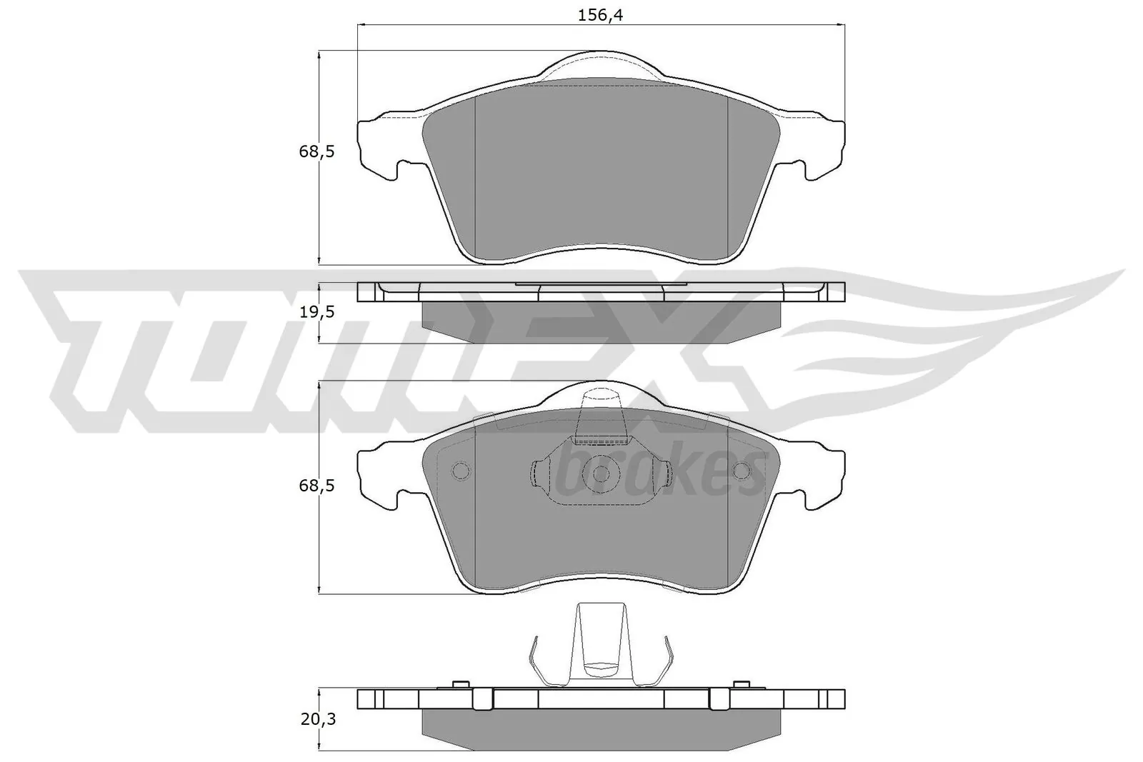 Brake Pad Set, disc brake TX 13-91