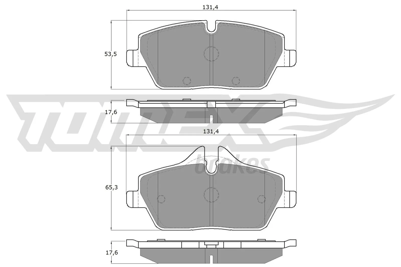 Brake Pad Set, disc brake TX 14-33