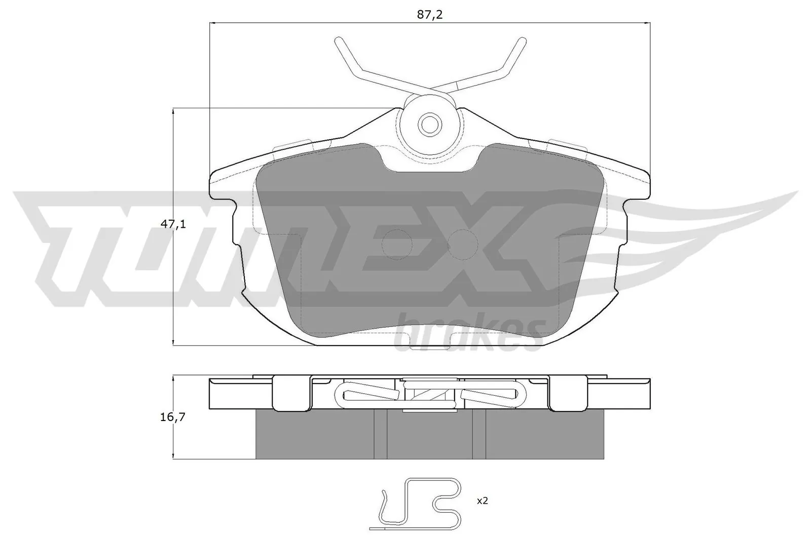 Brake Pad Set, disc brake TX 13-07