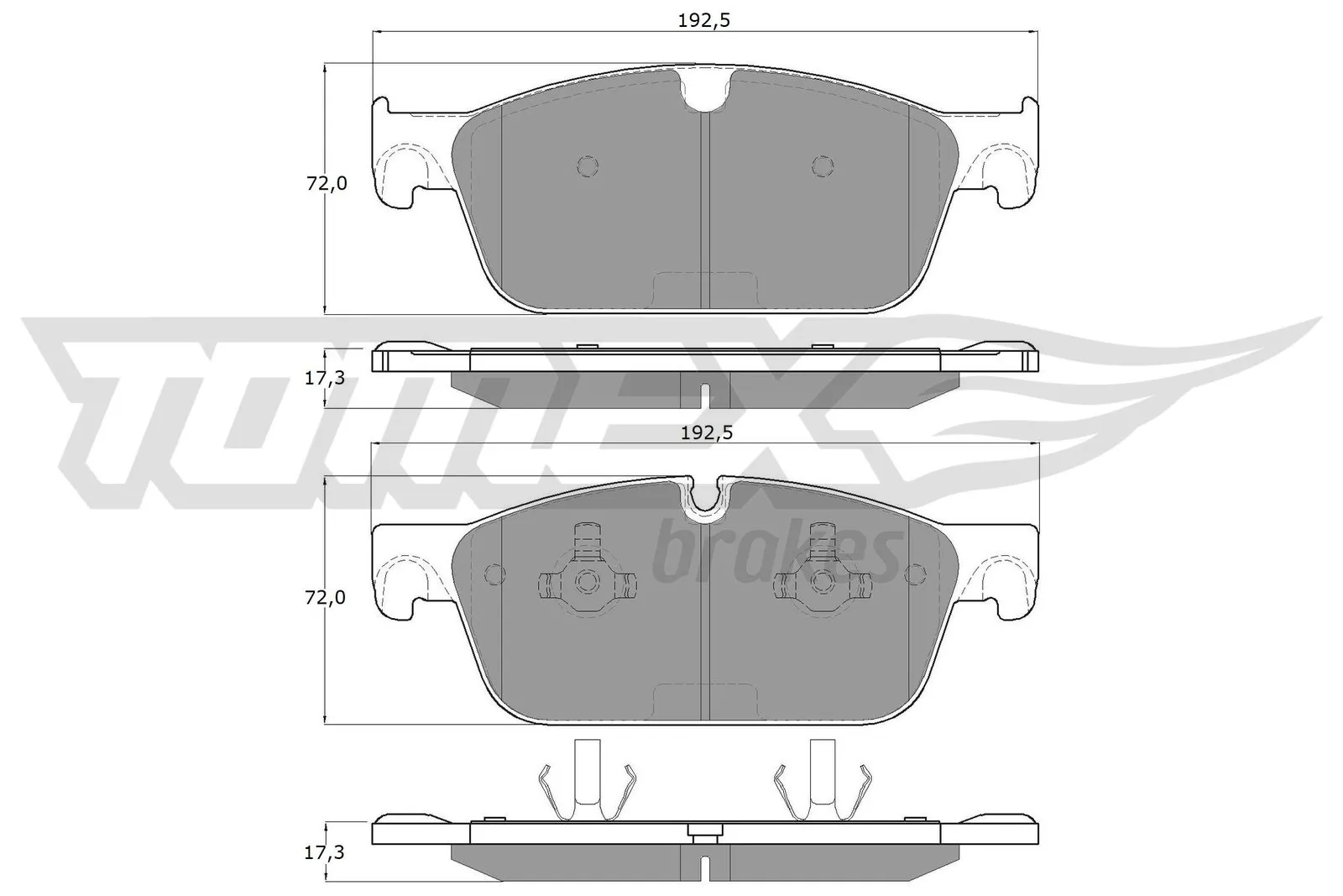Brake Pad Set, disc brake TX 19-50