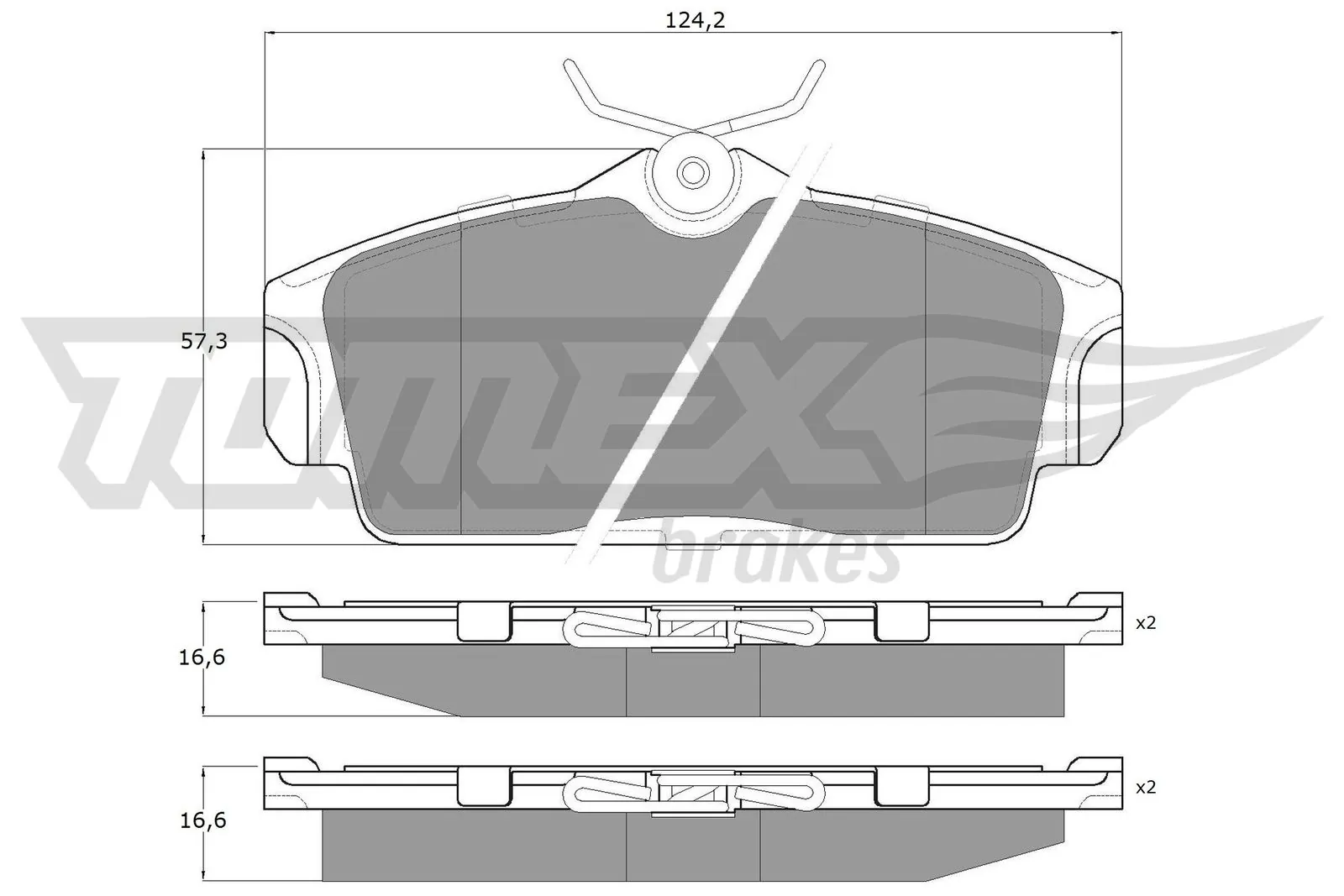 Brake Pad Set, disc brake TX 12-92