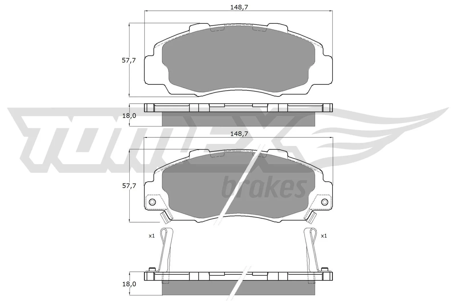 Brake Pad Set, disc brake TX 11-37