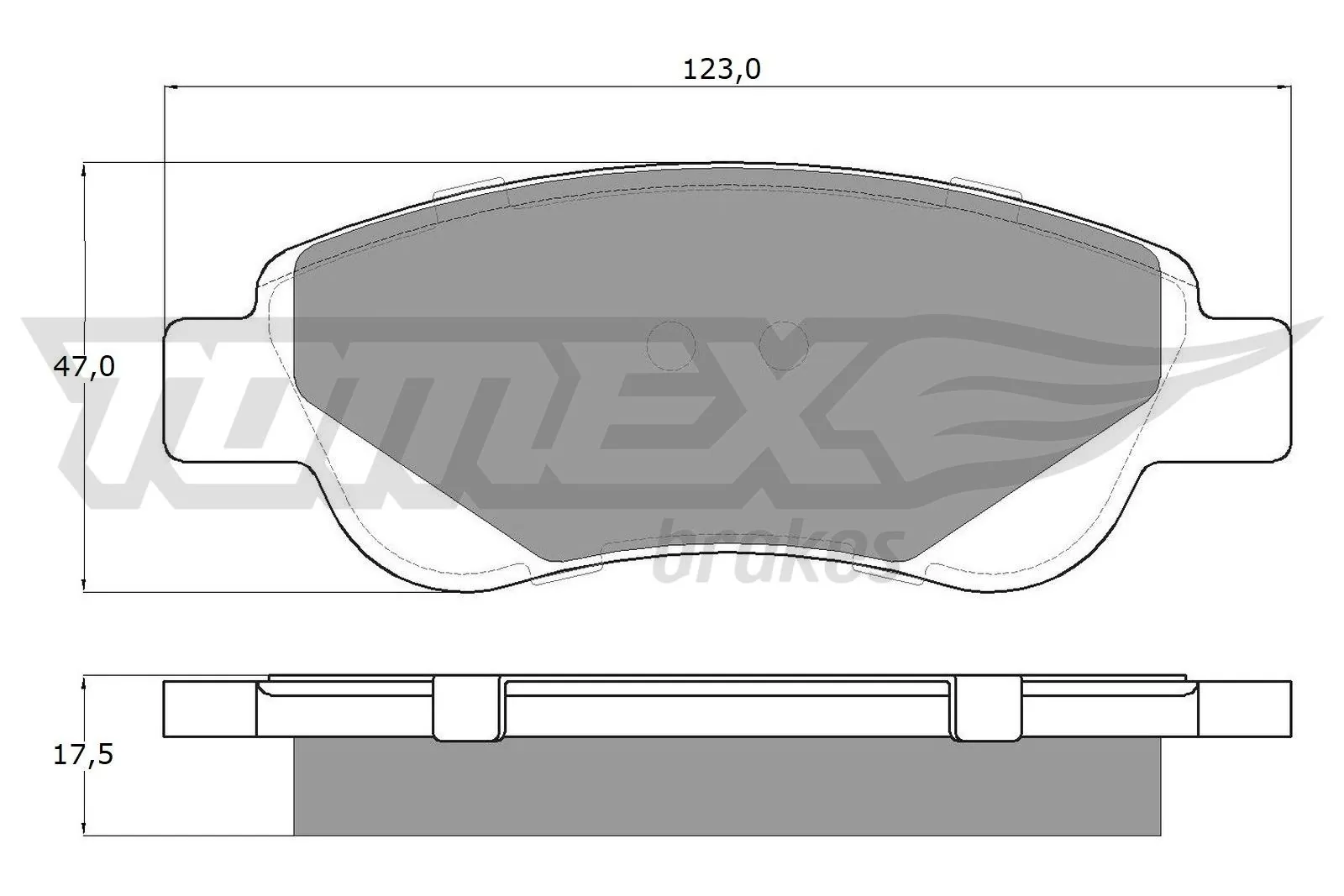 Brake Pad Set, disc brake TX 14-37