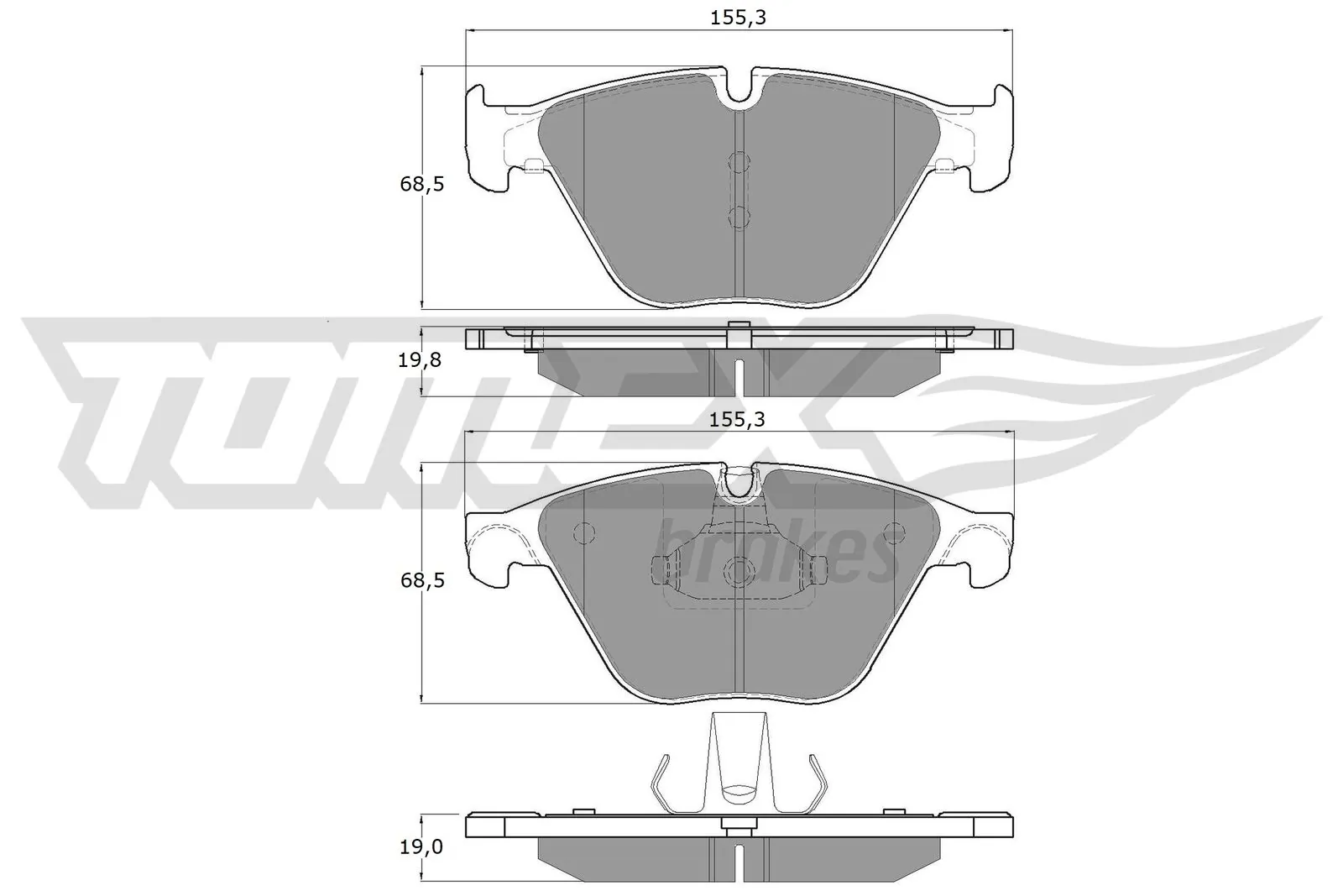 Brake Pad Set, disc brake TX 17-35