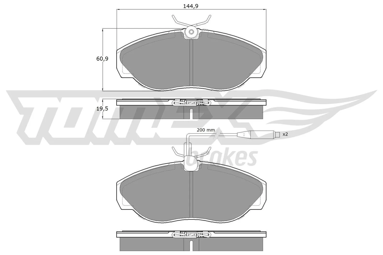 Brake Pad Set, disc brake TX 11-72
