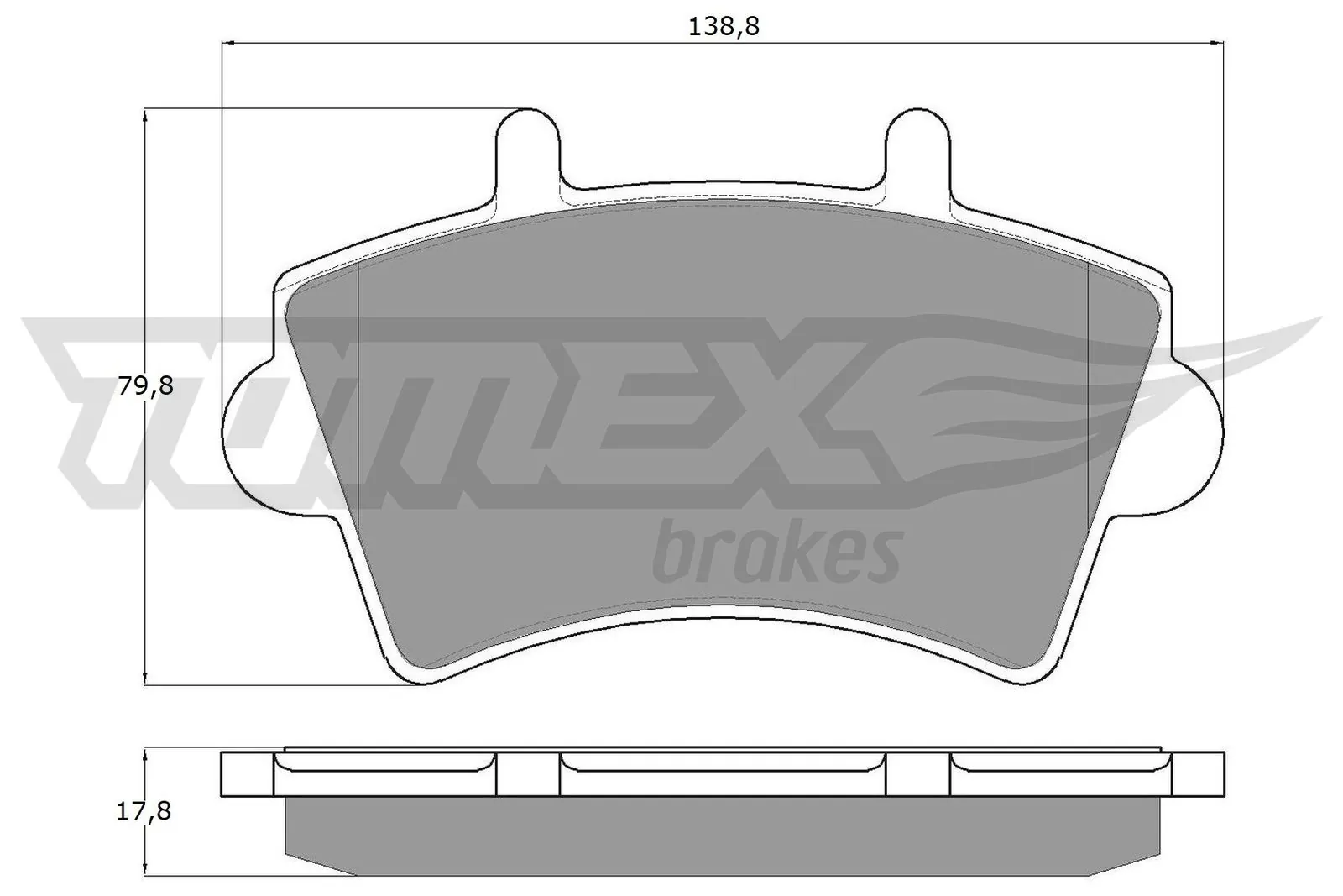 Brake Pad Set, disc brake TX 13-02
