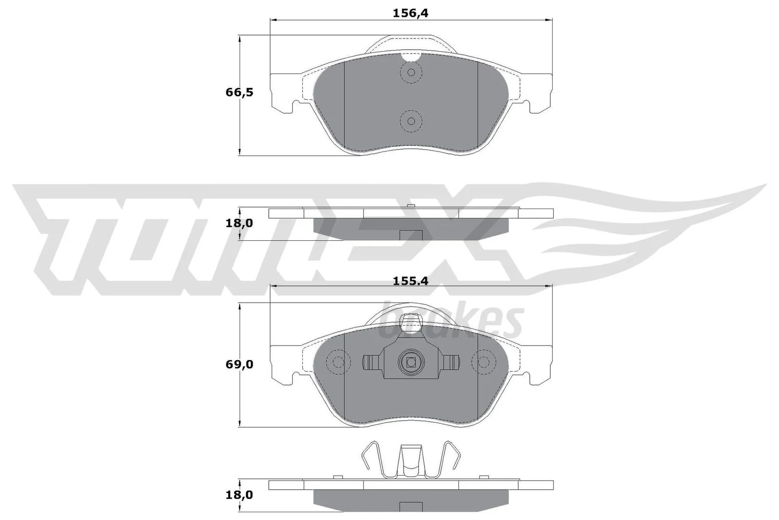 Brake Pad Set, disc brake TX 13-51