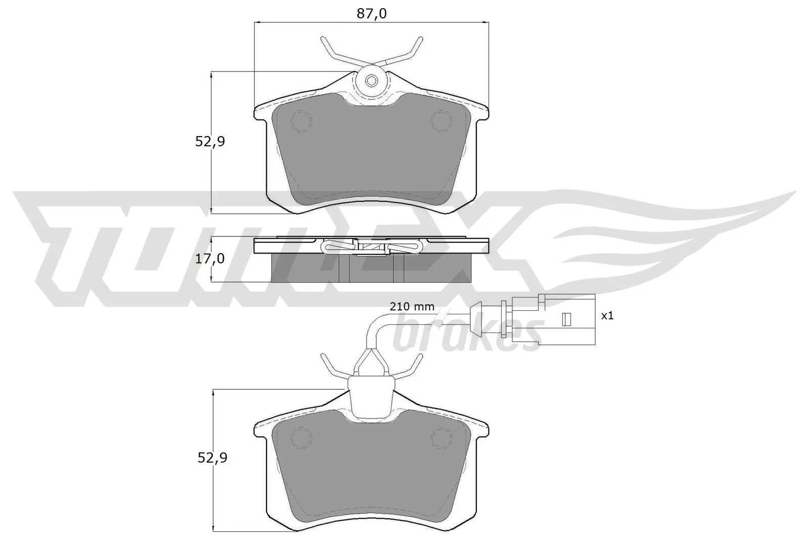 Brake Pad Set, disc brake TX 10-782