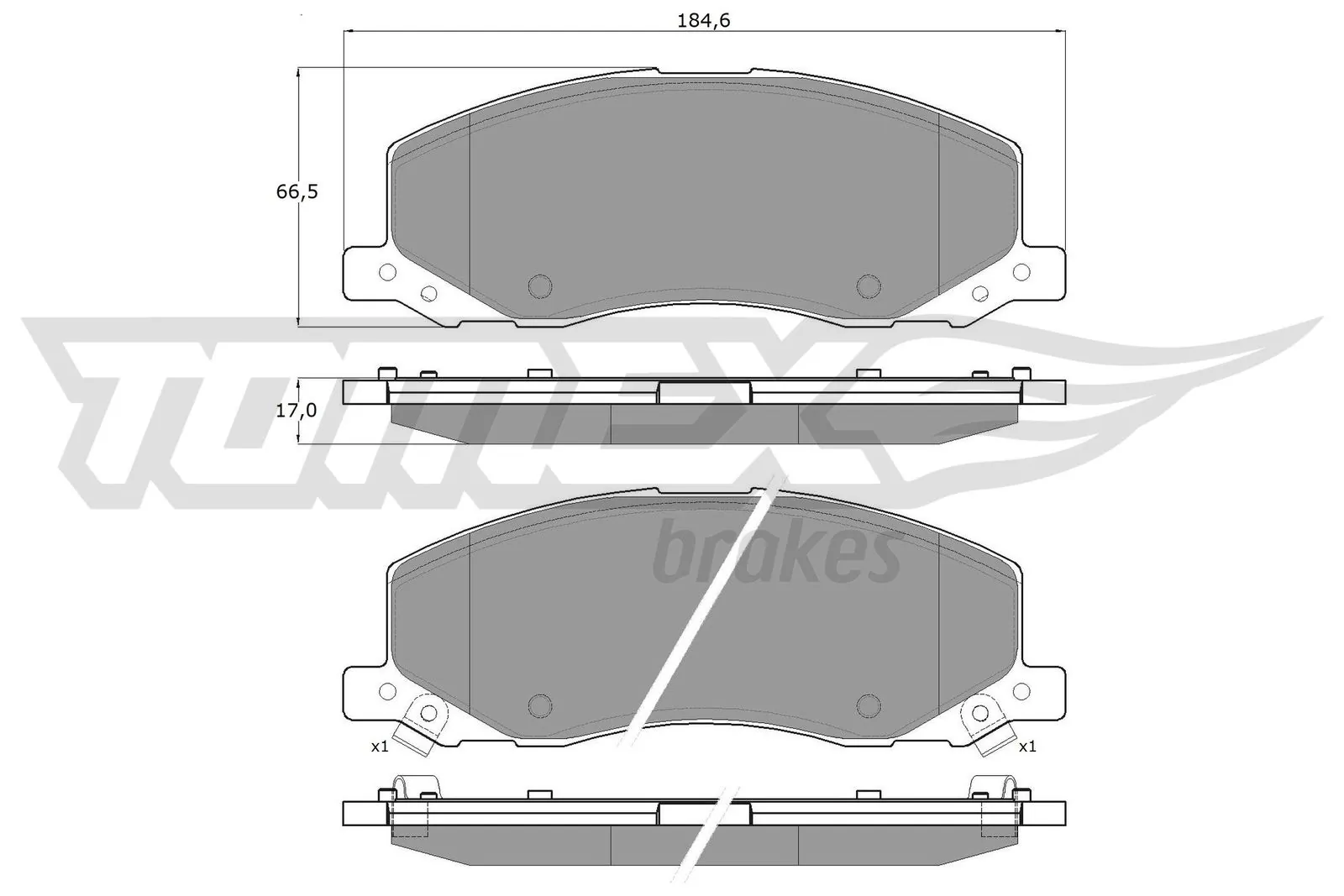 Brake Pad Set, disc brake TX 16-35