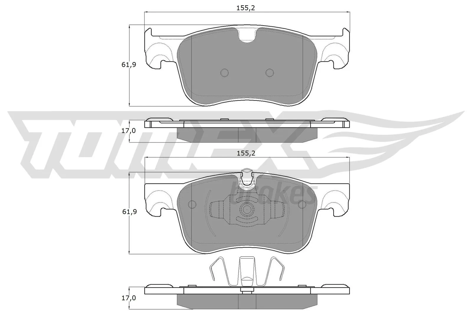 Brake Pad Set, disc brake TX 18-35