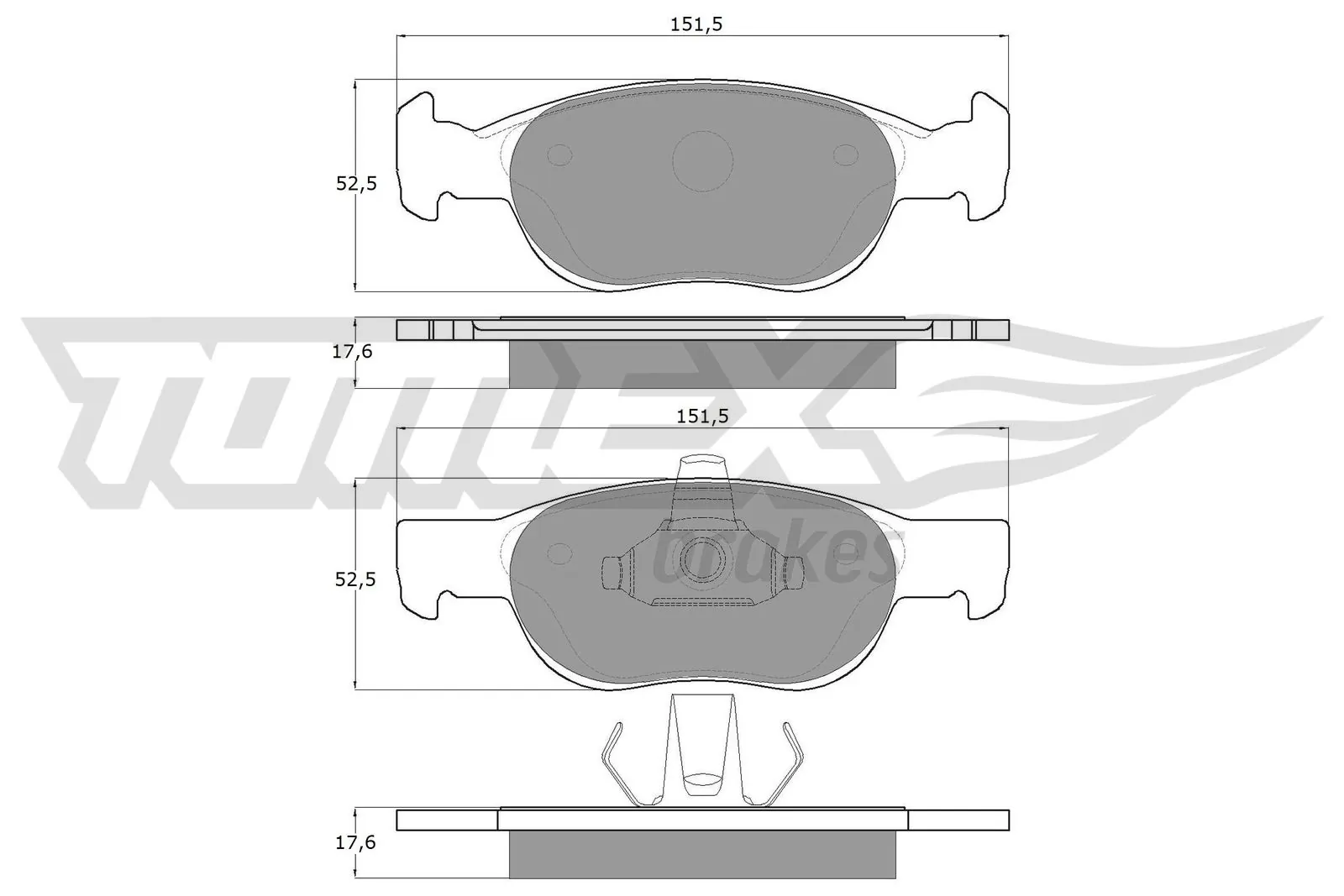 Brake Pad Set, disc brake TX 10-71