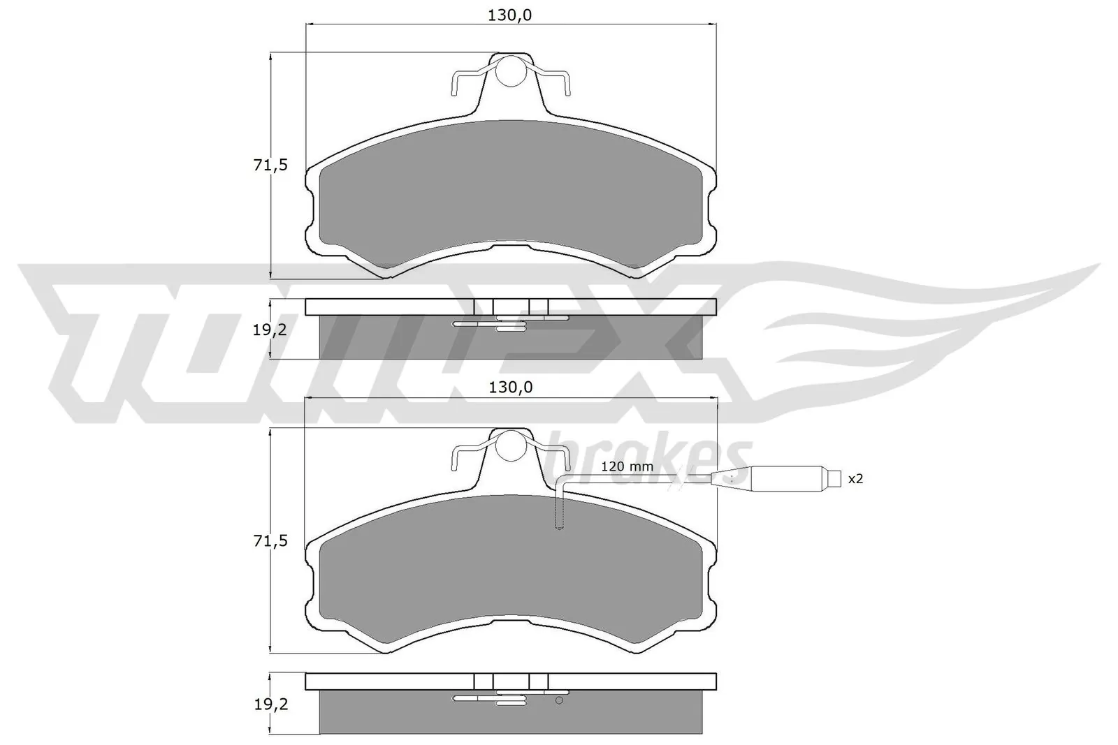 Brake Pad Set, disc brake TX 10-46