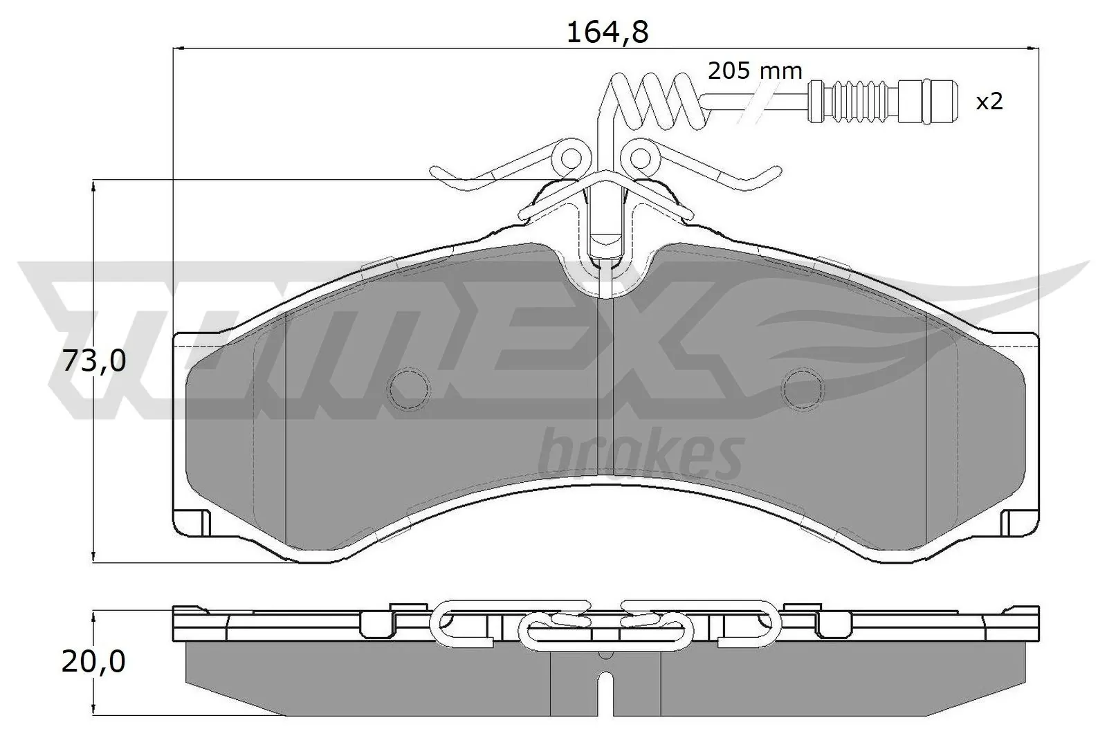 Brake Pad Set, disc brake TX 11-481