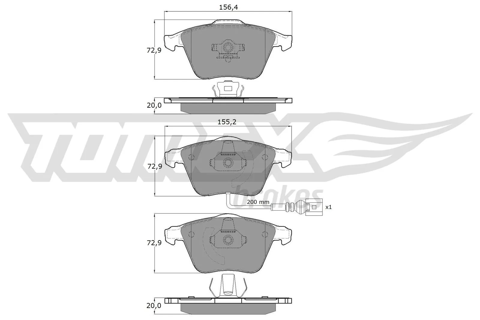 Brake Pad Set, disc brake TX 17-11