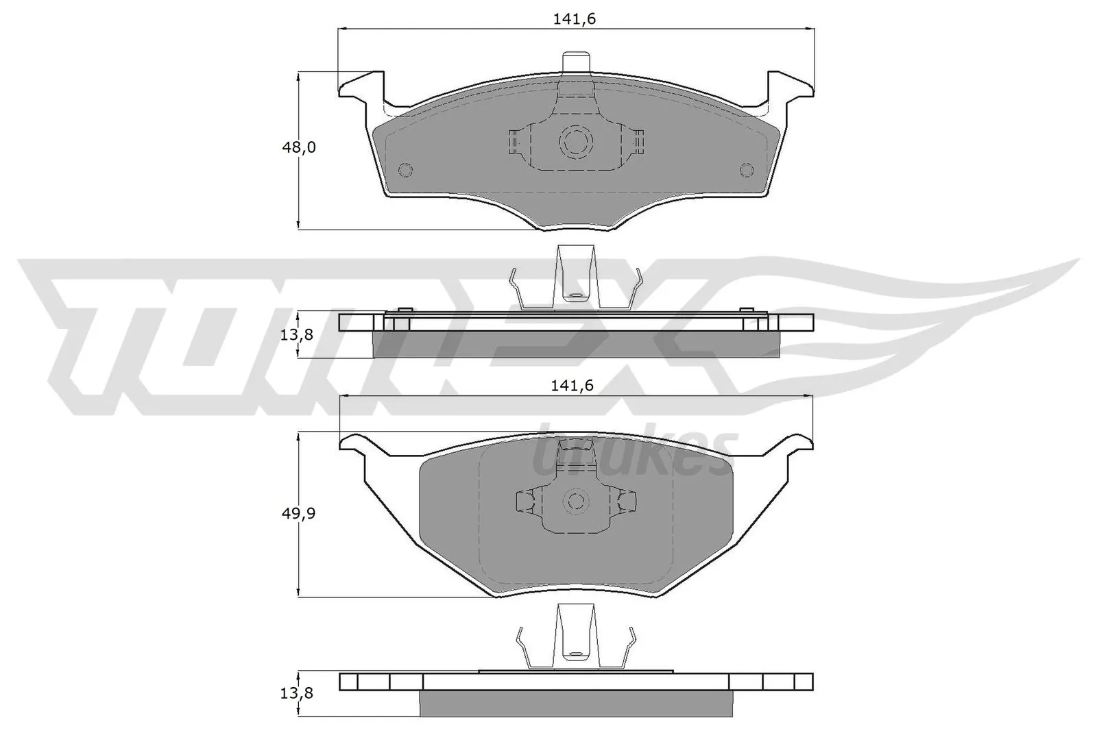 Brake Pad Set, disc brake TX 17-10