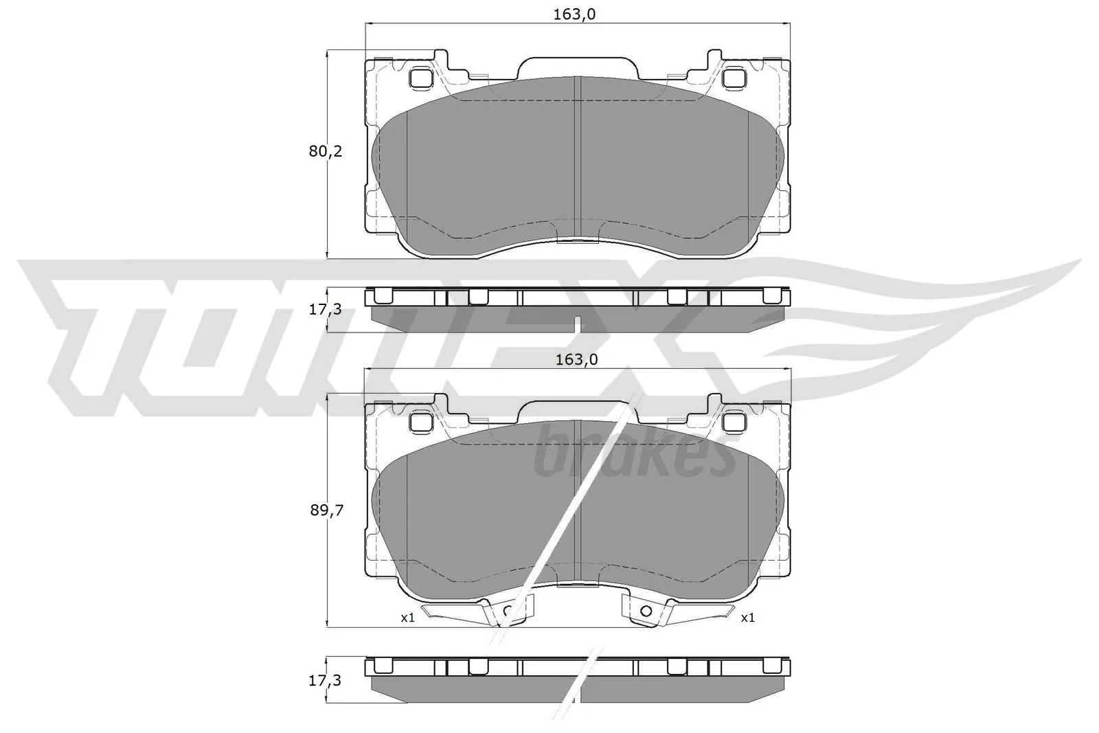 Brake Pad Set, disc brake TX 19-93