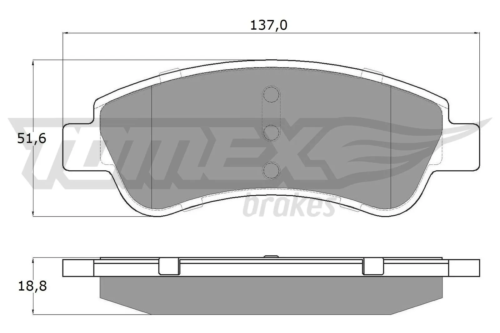 Brake Pad Set, disc brake TX 13-27