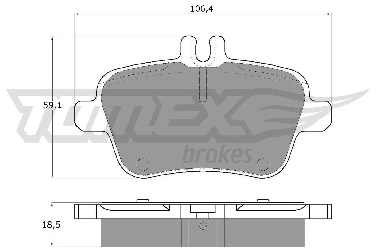 Brake Pad Set, disc brake TX 18-08
