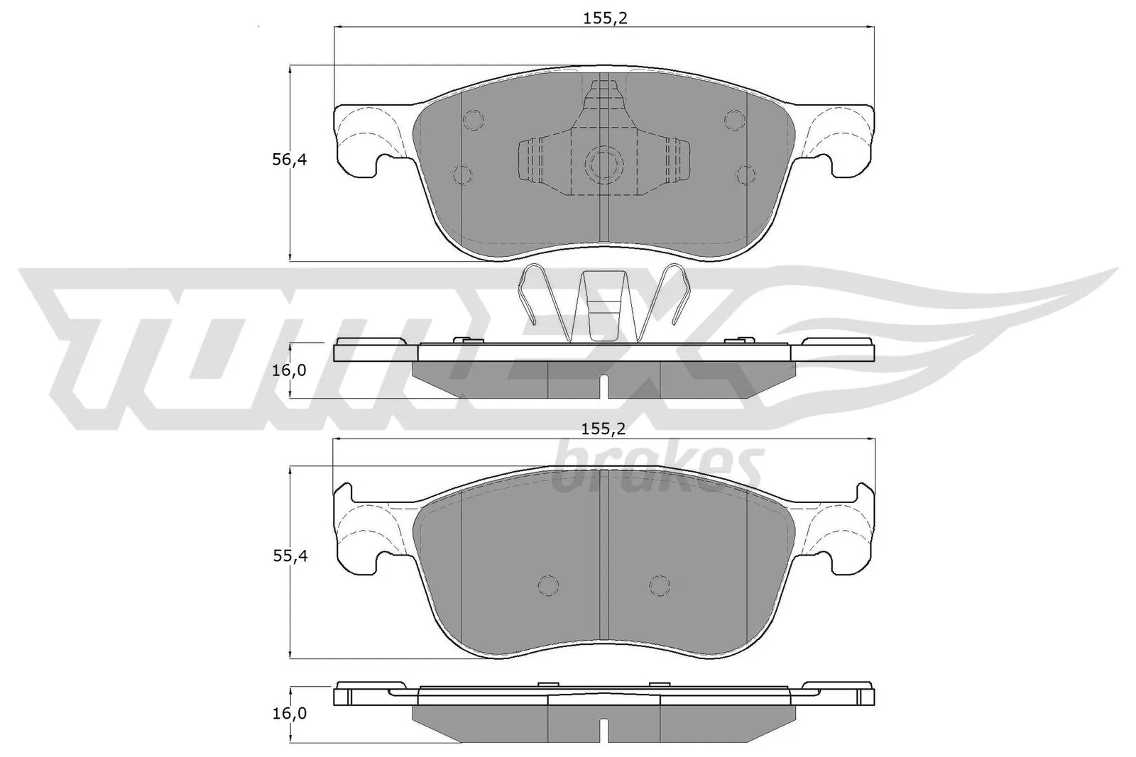 Brake Pad Set, disc brake TX 18-90